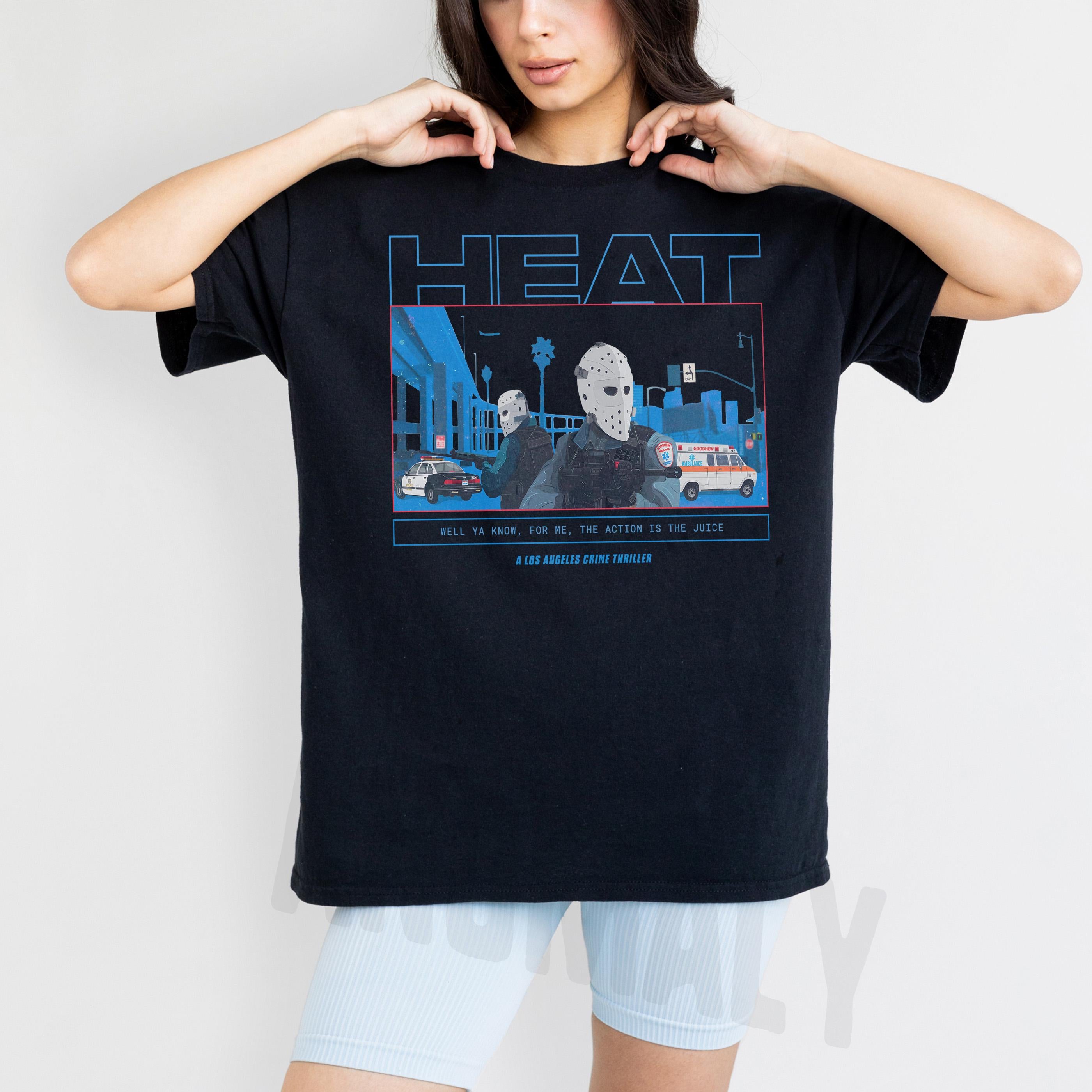 Retro 90s Action Movie T-Shirt – Los Angeles Bank Robbery Film Graphic Tee