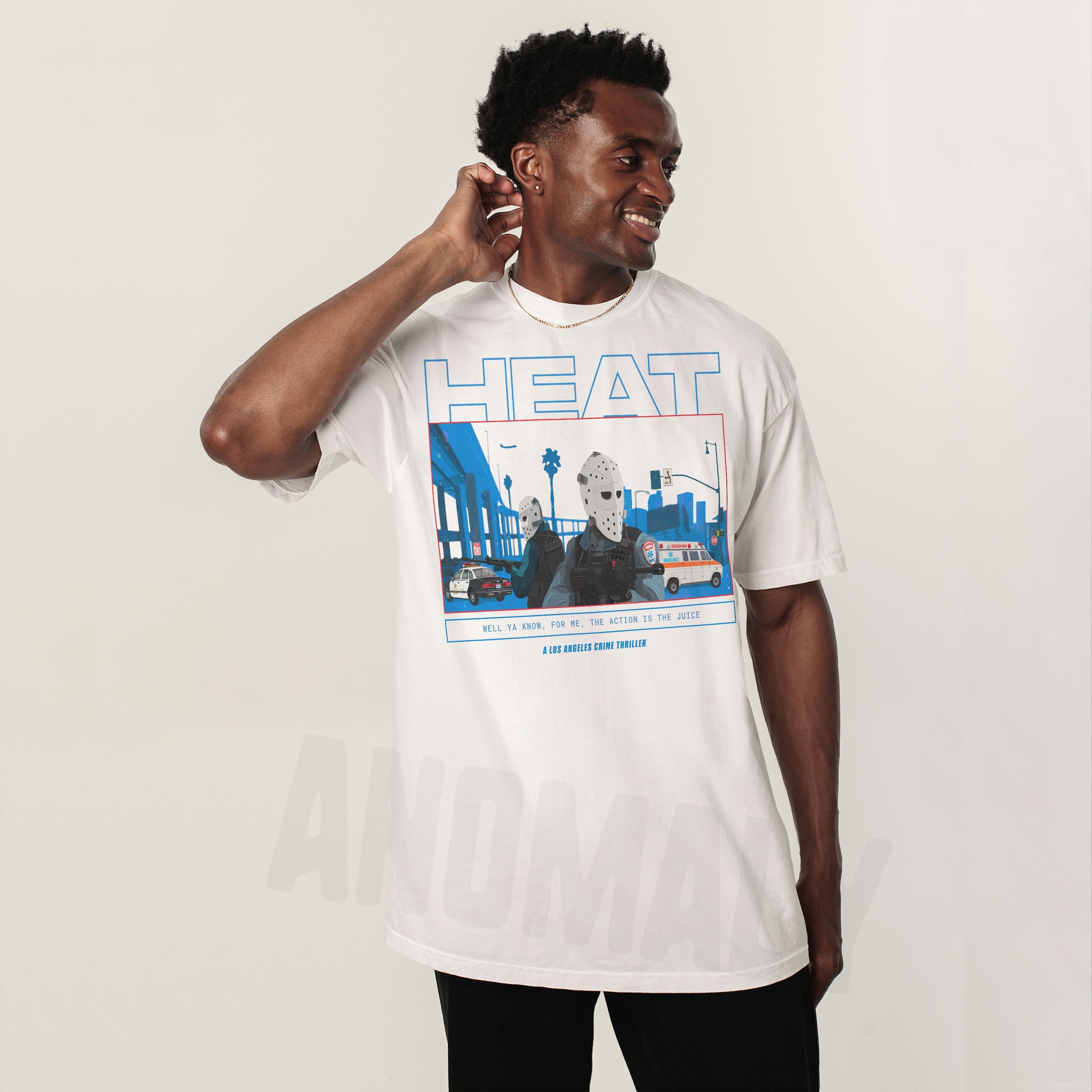 Retro 90s Action Movie T-Shirt – Los Angeles Bank Robbery Film Graphic Tee