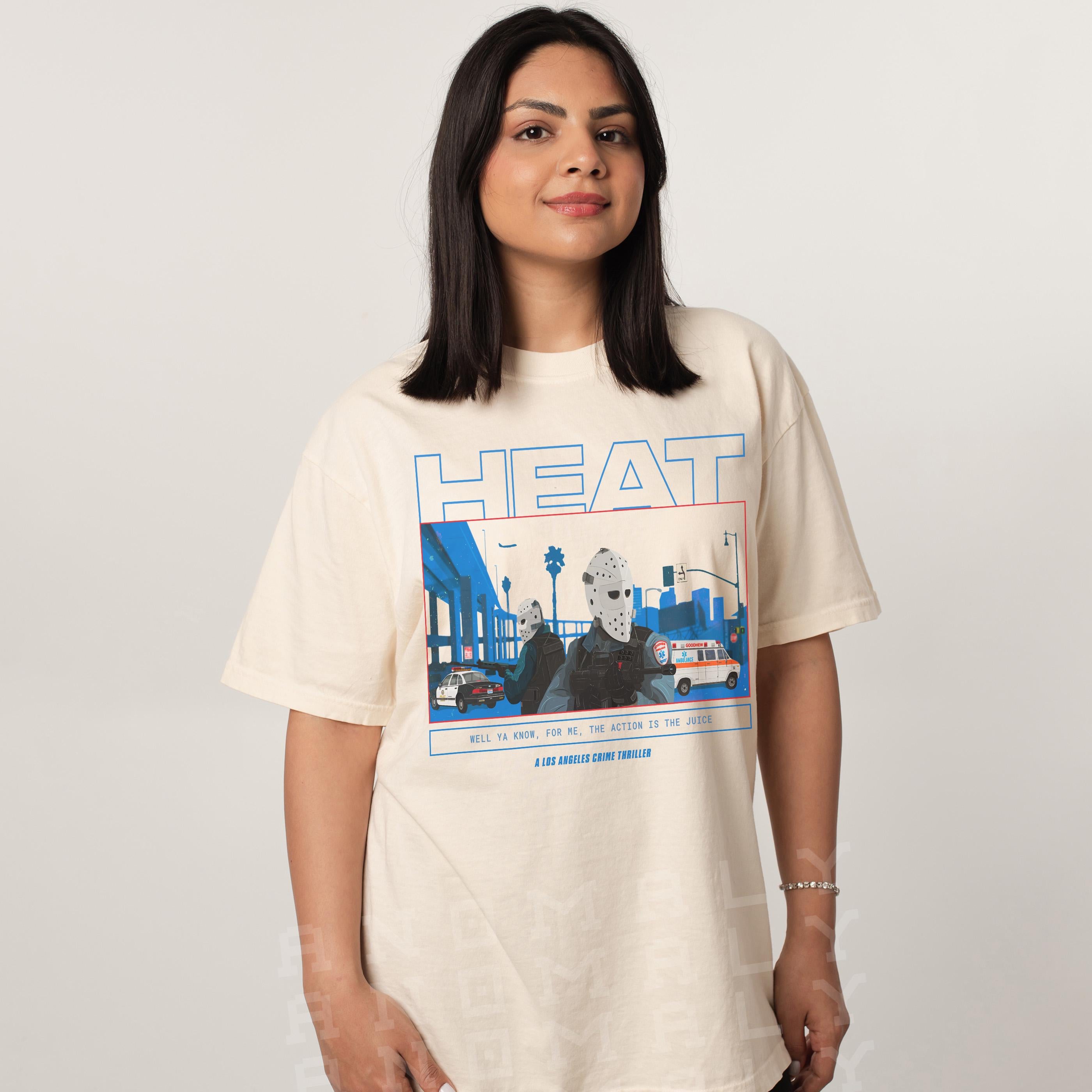 Retro 90s Action Movie T-Shirt – Los Angeles Bank Robbery Film Graphic Tee