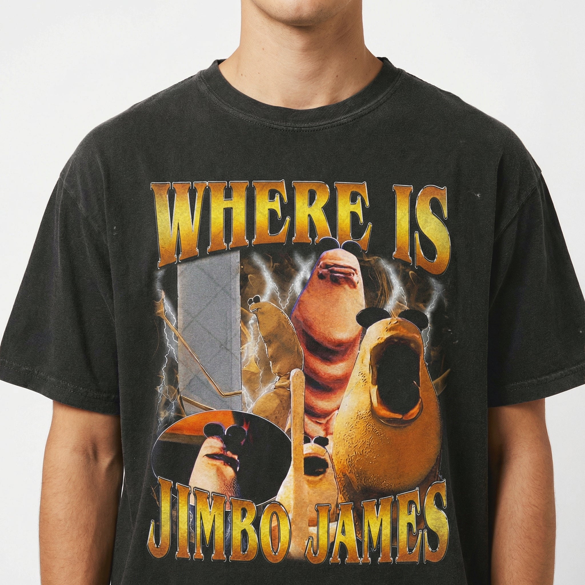 Retro 90s Funny Quote T-Shirt - Where Is Jimbo Style Meme Graphic Tee - Vintage Humor Gift