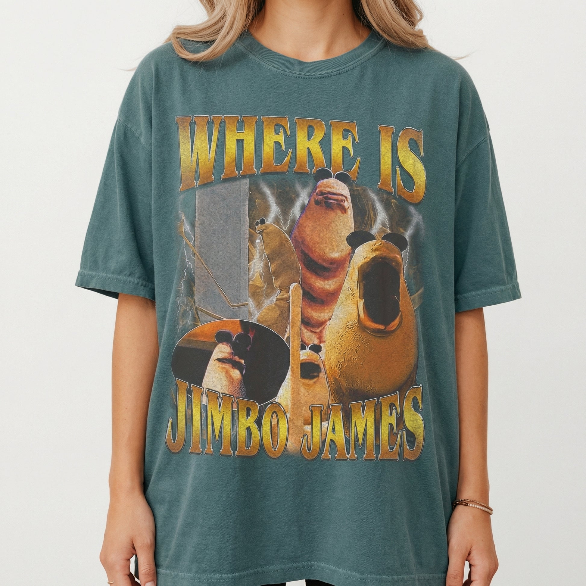 Retro 90s Funny Quote T-Shirt - Where Is Jimbo Style Meme Graphic Tee - Vintage Humor Gift