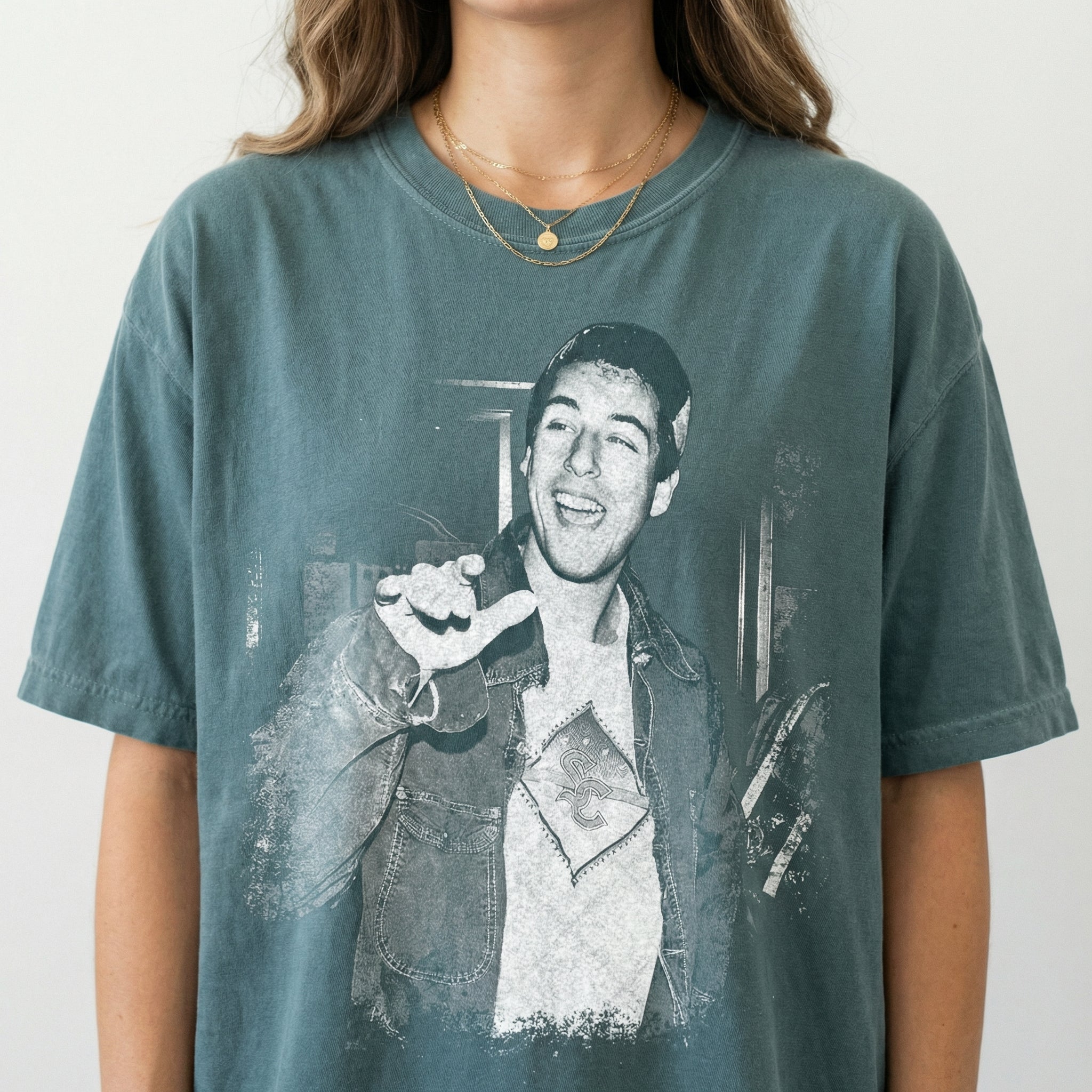 Retro 90s Sandler Comedy Movie Inspired Graphic T-Shirt – Vintage Funny Actor Fan Tee
