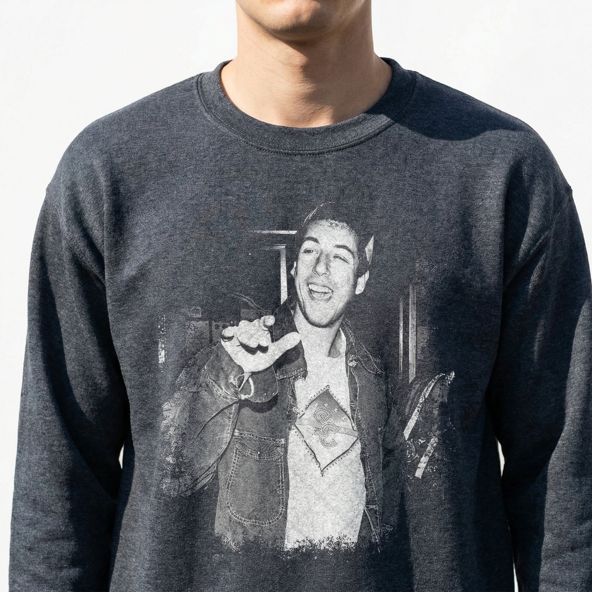 Retro 90s Sandler Comedy Movie Inspired Graphic T-Shirt – Vintage Funny Actor Fan Tee