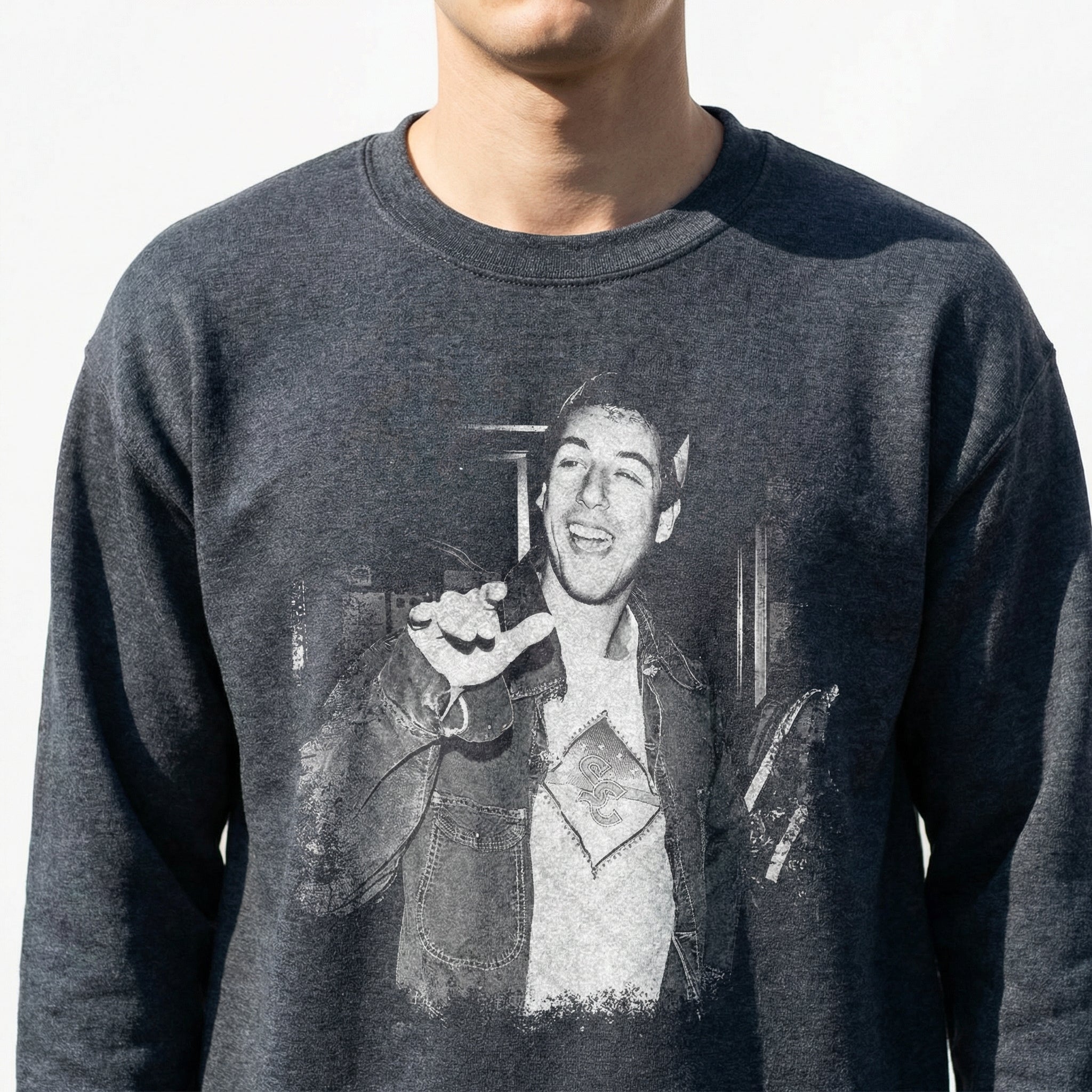 Retro 90s Sandler Comedy Movie Inspired Graphic T-Shirt – Vintage Funny Actor Fan Tee