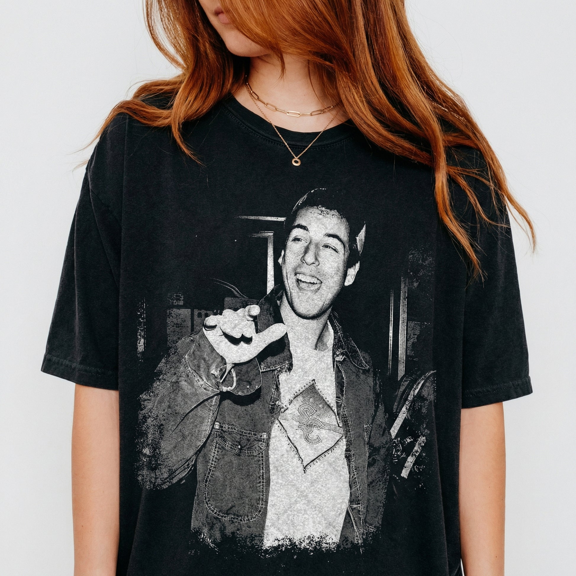 Retro 90s Sandler Comedy Movie Inspired Graphic T-Shirt – Vintage Funny Actor Fan Tee