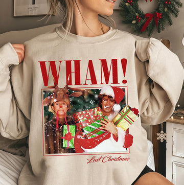 Last Christmas Sweatshirt – Retro 90s Wham Inspired Holiday Music Tee
