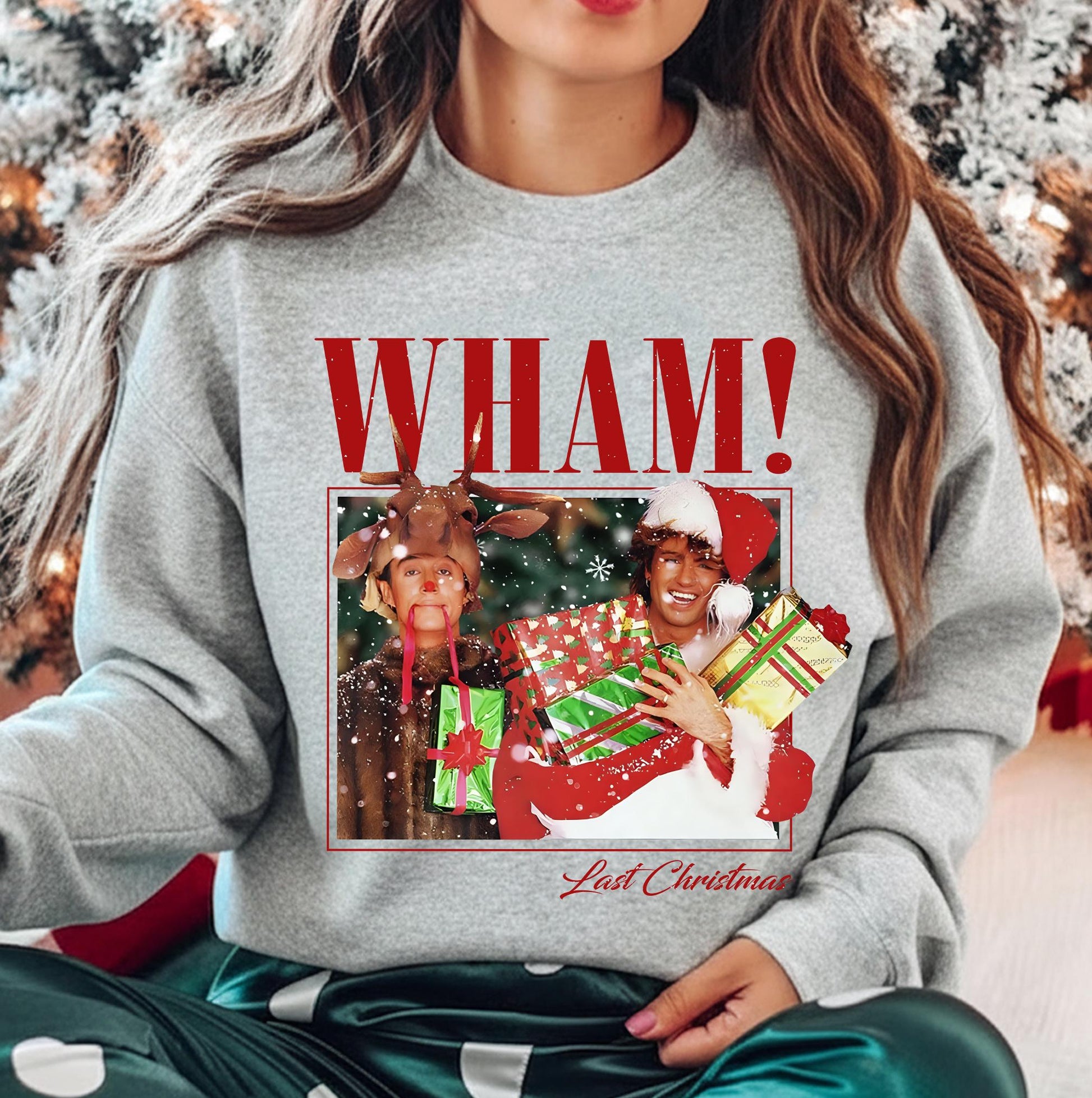 Last Christmas Sweatshirt – Retro 90s Wham Inspired Holiday Music Tee