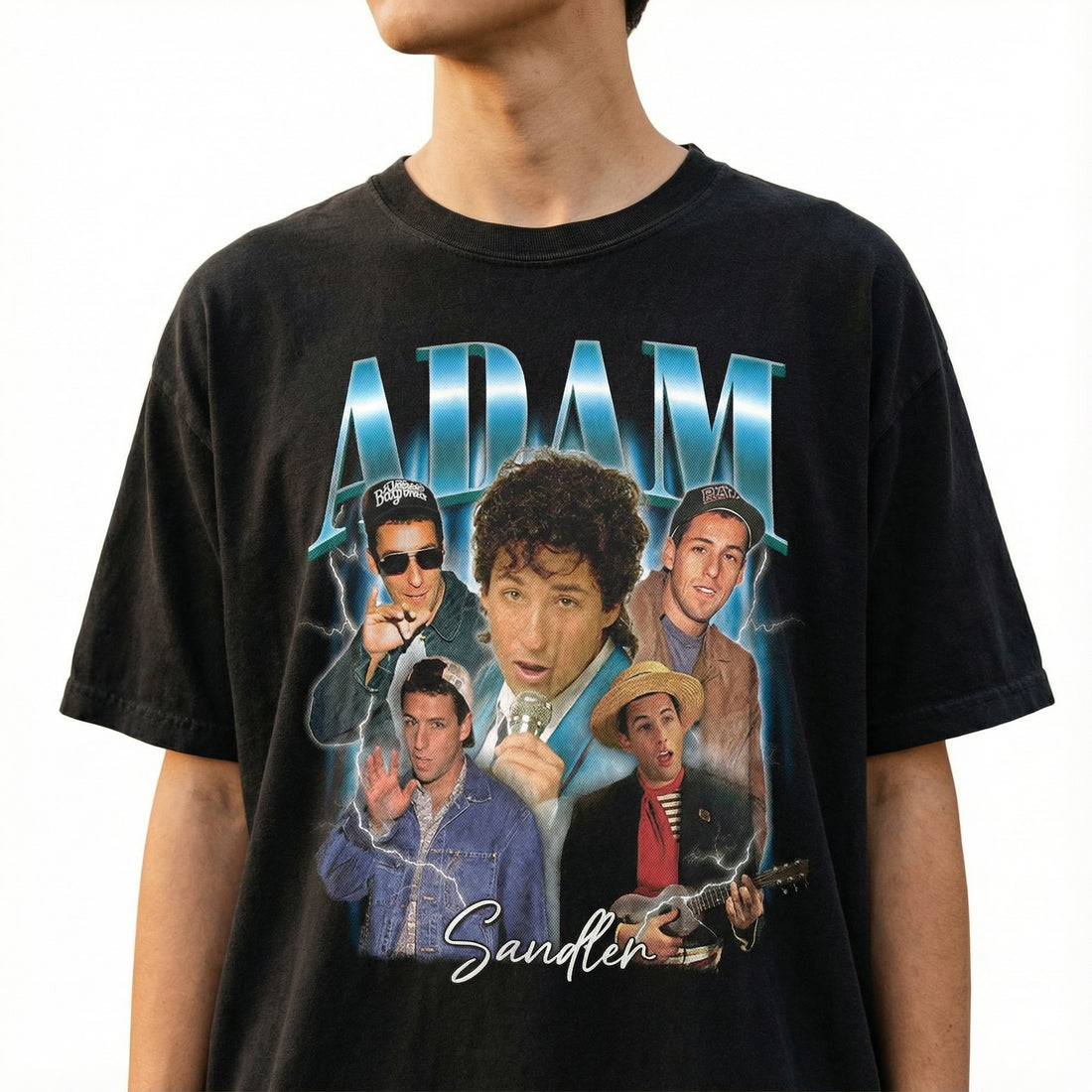 Retro Adam Sandler 90s Comedy Inspired Graphic T-Shirt – Vintage Humor Style Tee