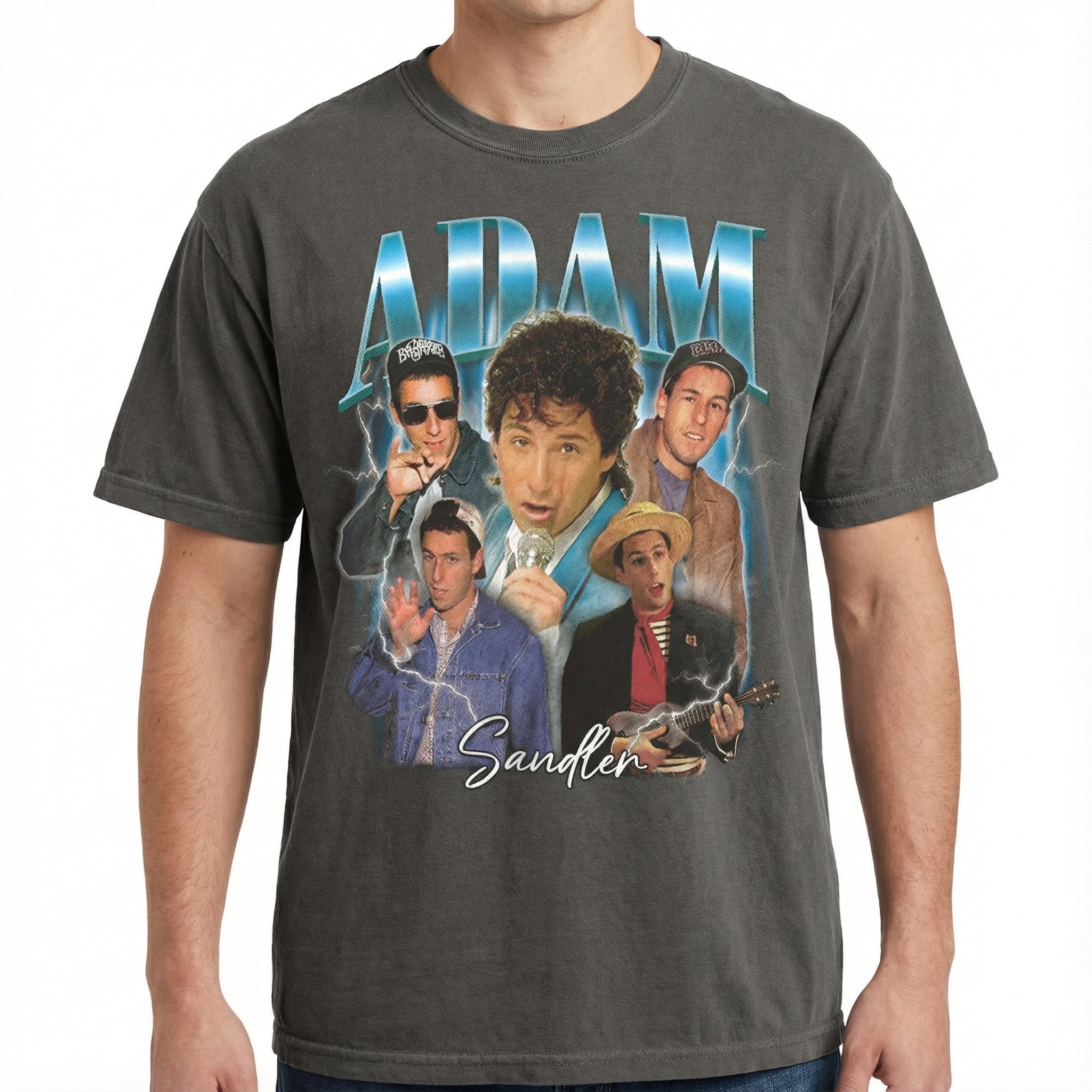 Retro Adam Sandler 90s Comedy Inspired Graphic T-Shirt – Vintage Humor Style Tee