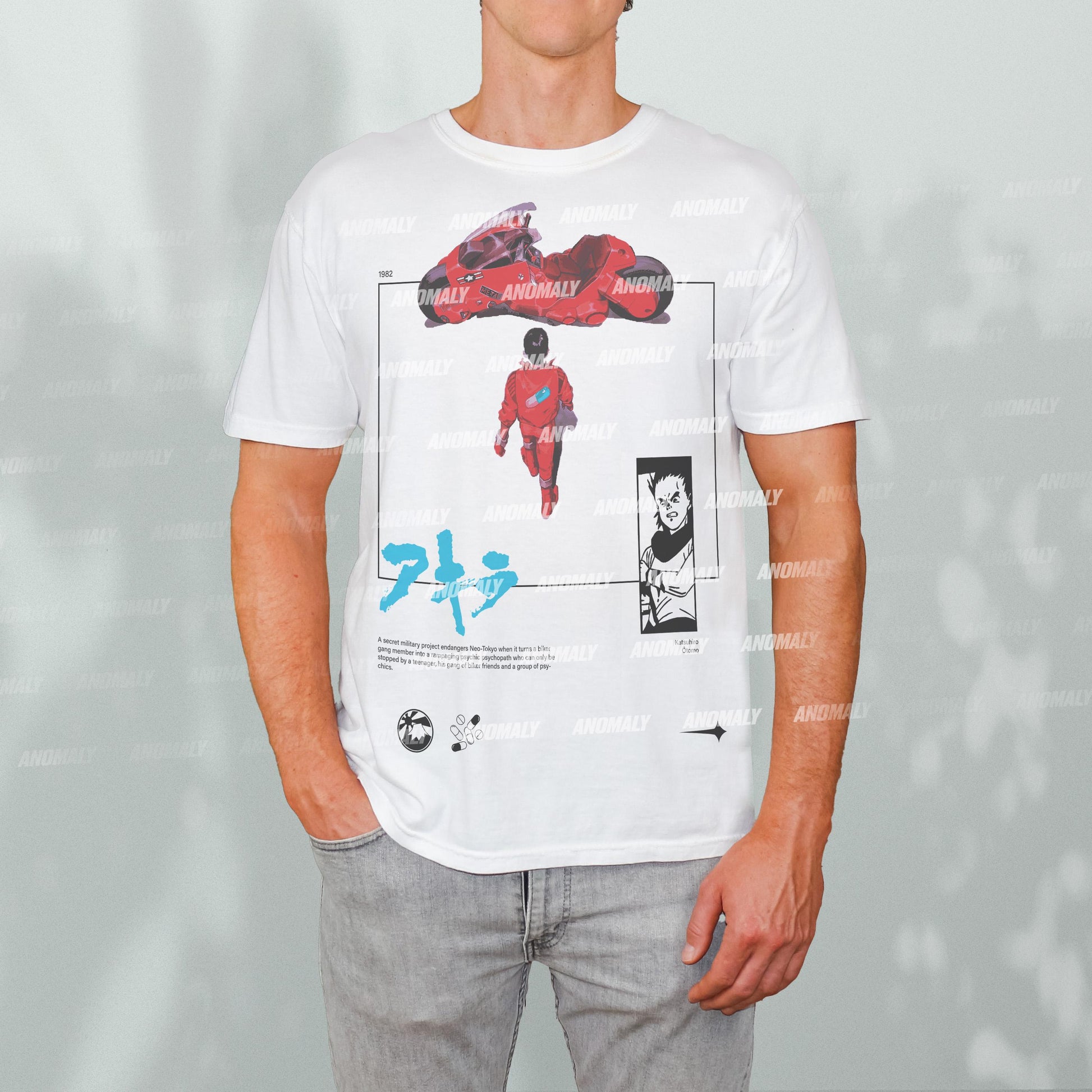 Retro Anime T-Shirt – Neo Tokyo Cyberpunk Manga Graphic Tee, 80s Motorcycle Inspired Shirt