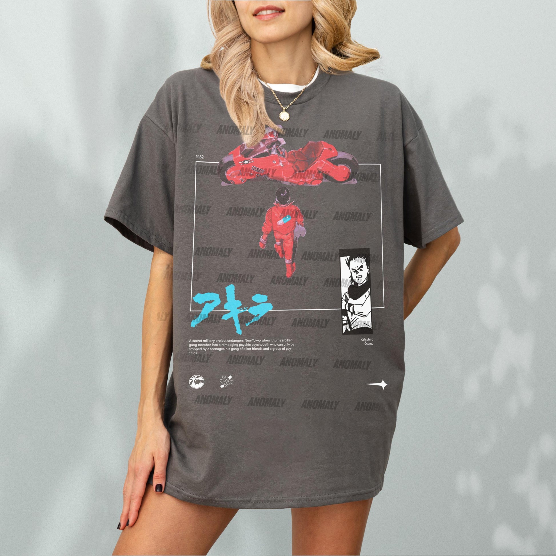 Retro Anime T-Shirt – Neo Tokyo Cyberpunk Manga Graphic Tee, 80s Motorcycle Inspired Shirt