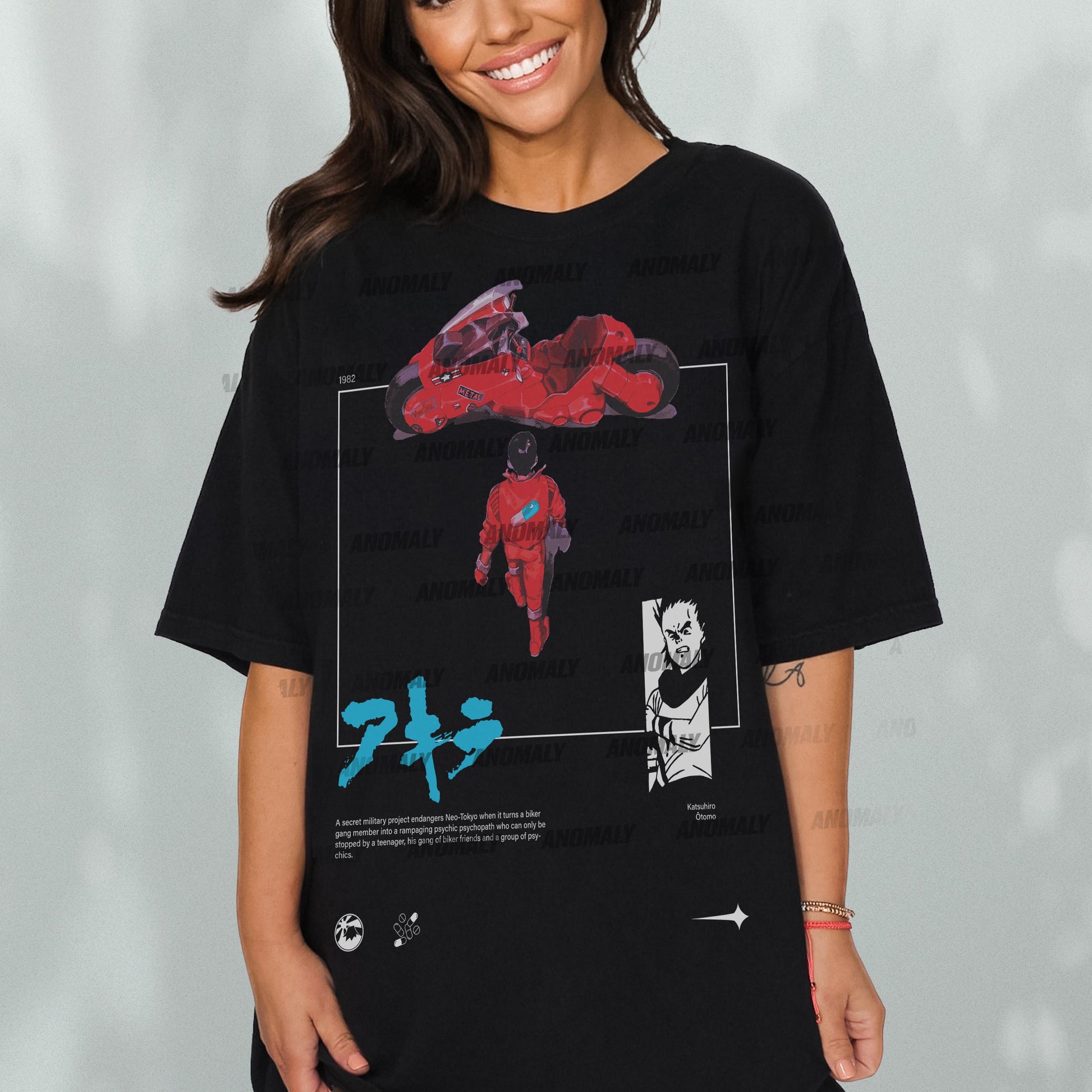 Retro Anime T-Shirt – Neo Tokyo Cyberpunk Manga Graphic Tee, 80s Motorcycle Inspired Shirt