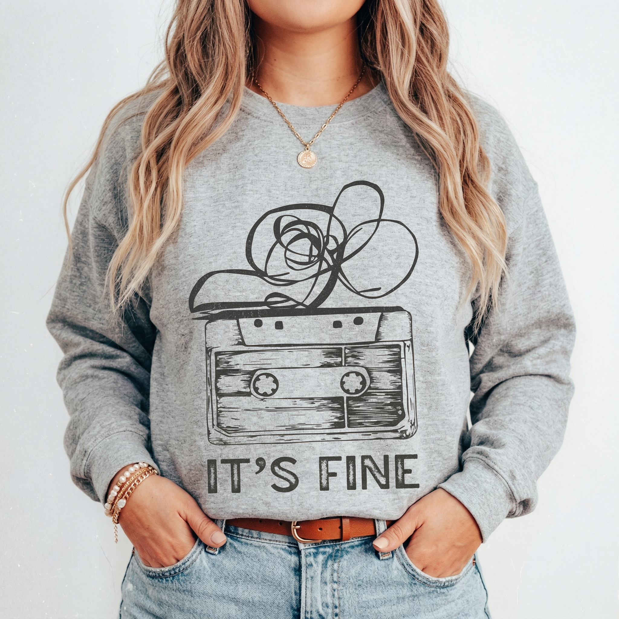 Retro Cassette Tape T-Shirt – It’s Fine Funny 80s 90s Music Graphic Tee