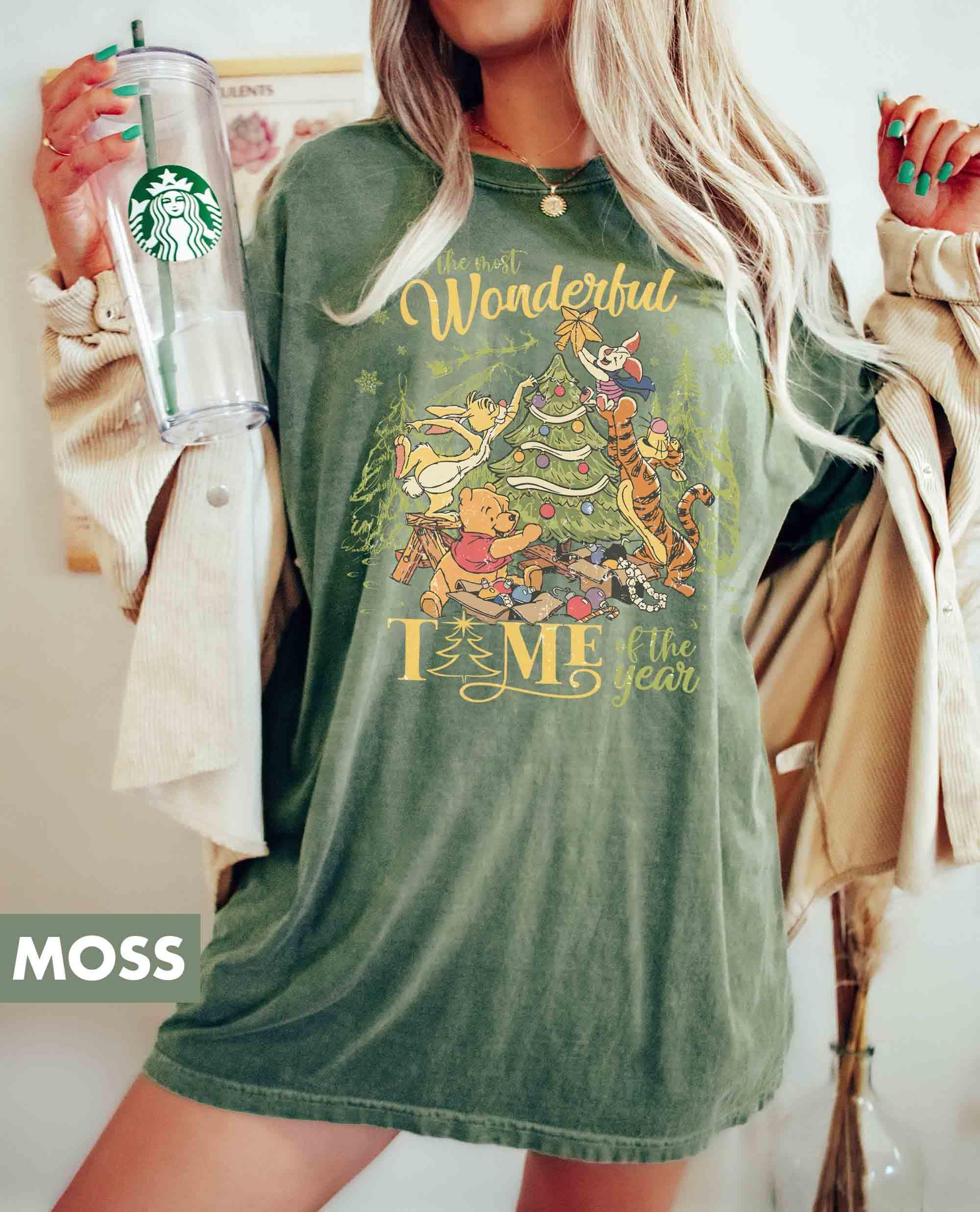 Pooh Bear Christmas T-Shirt – Retro Most Wonderful Time of the Year Graphic Tee