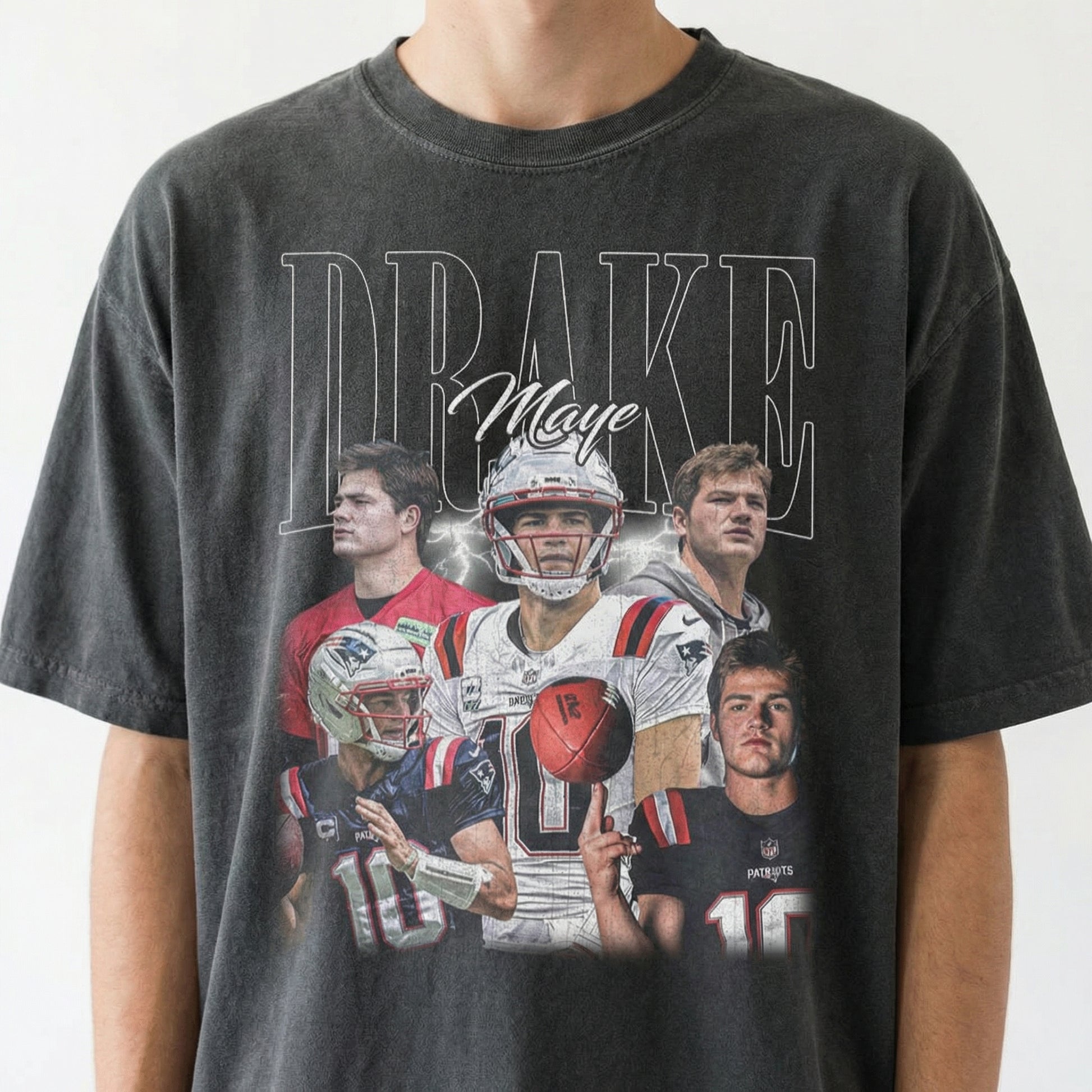 Retro Drake 90s Football Graphic Tee - Vintage Game Day Shirt