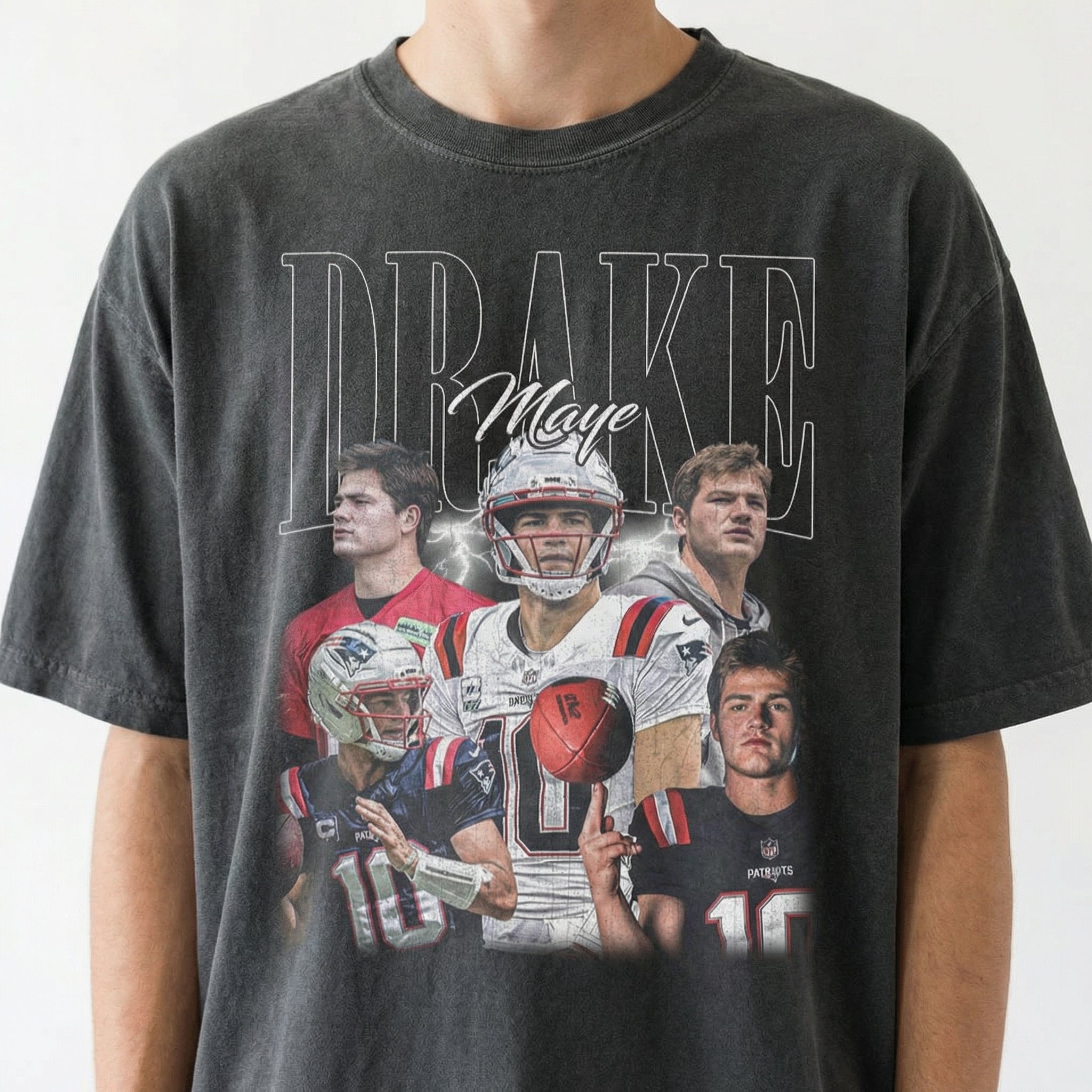 Retro Drake 90s Football Graphic Tee - Vintage Game Day Shirt