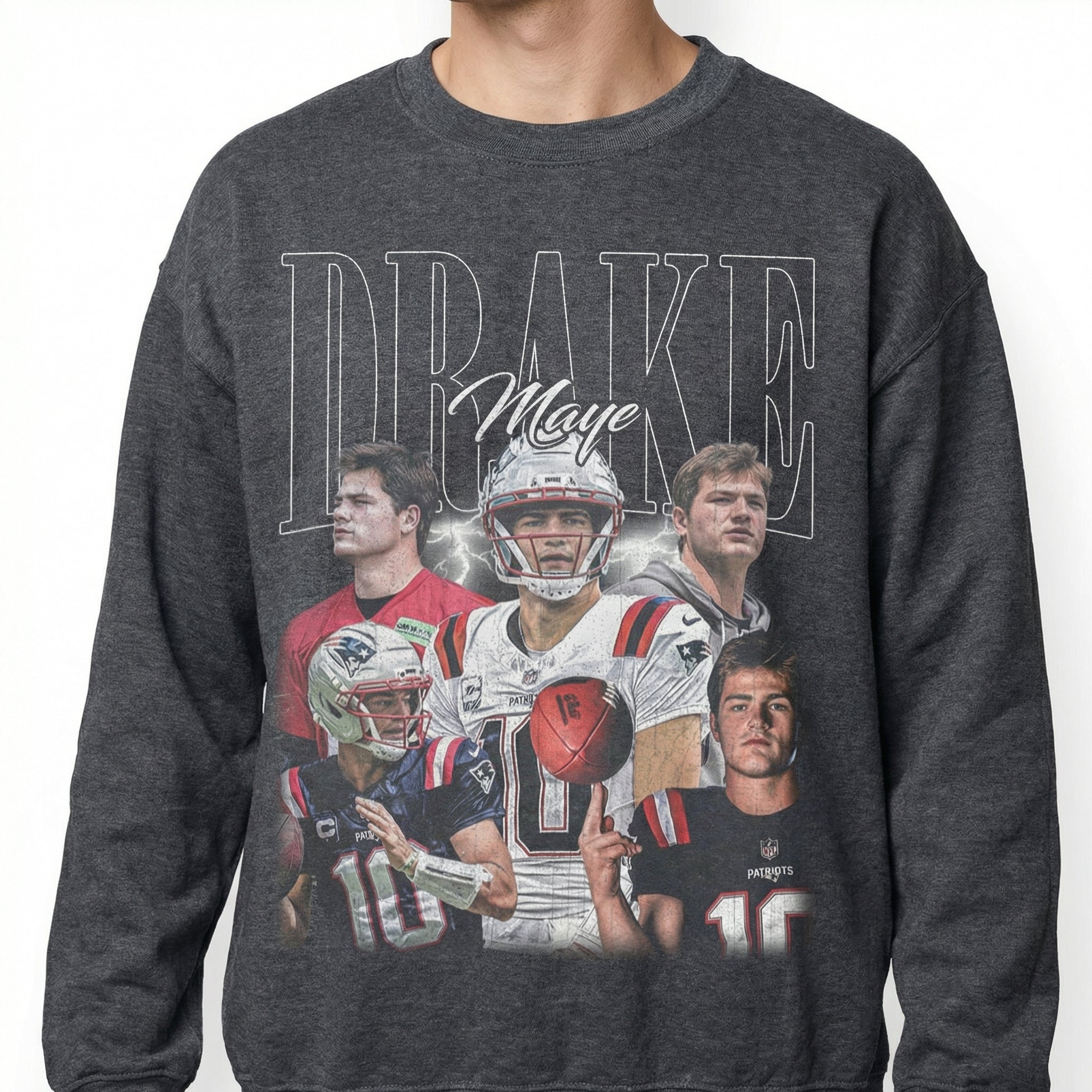 Retro Drake 90s Football Graphic Tee - Vintage Game Day Shirt