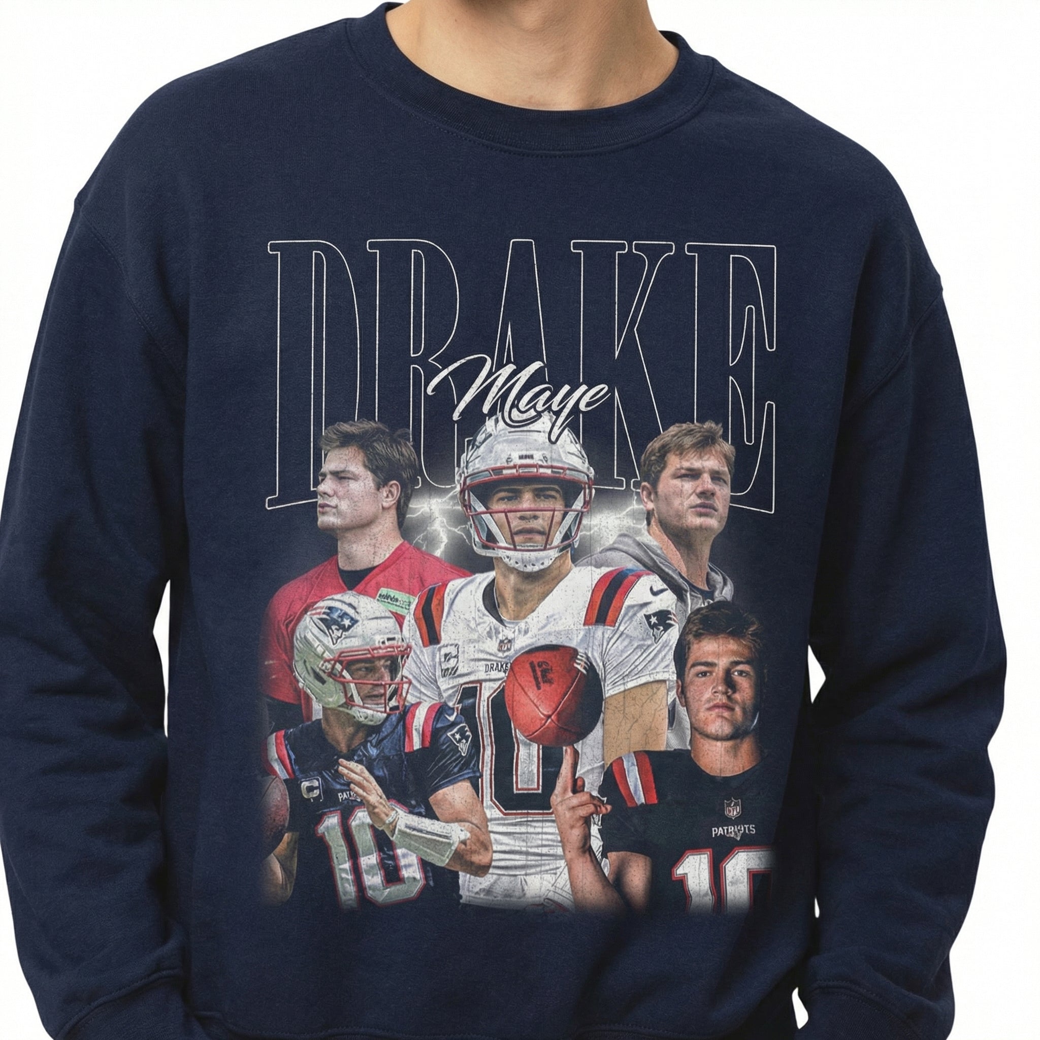Retro Drake 90s Football Graphic Tee - Vintage Game Day Shirt