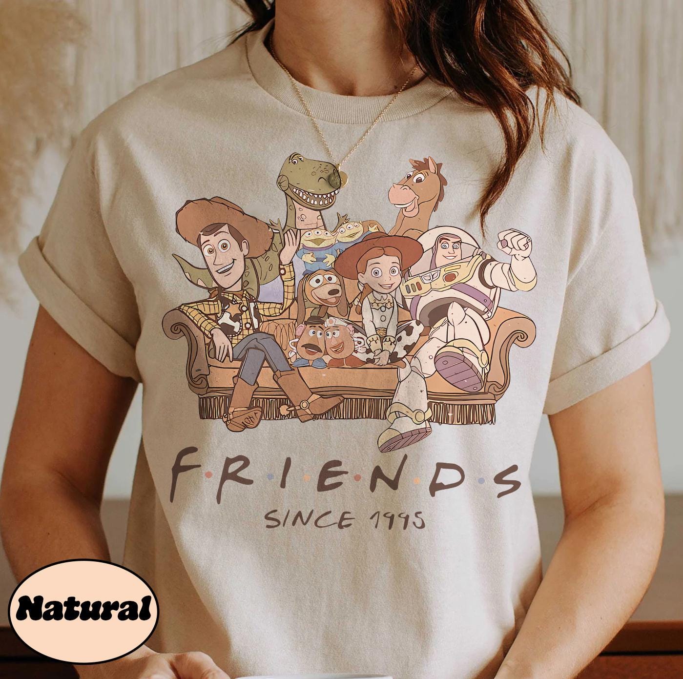 Retro Friends Since 1995 Graphic T-Shirt – Cartoon Nostalgia Gift Tee