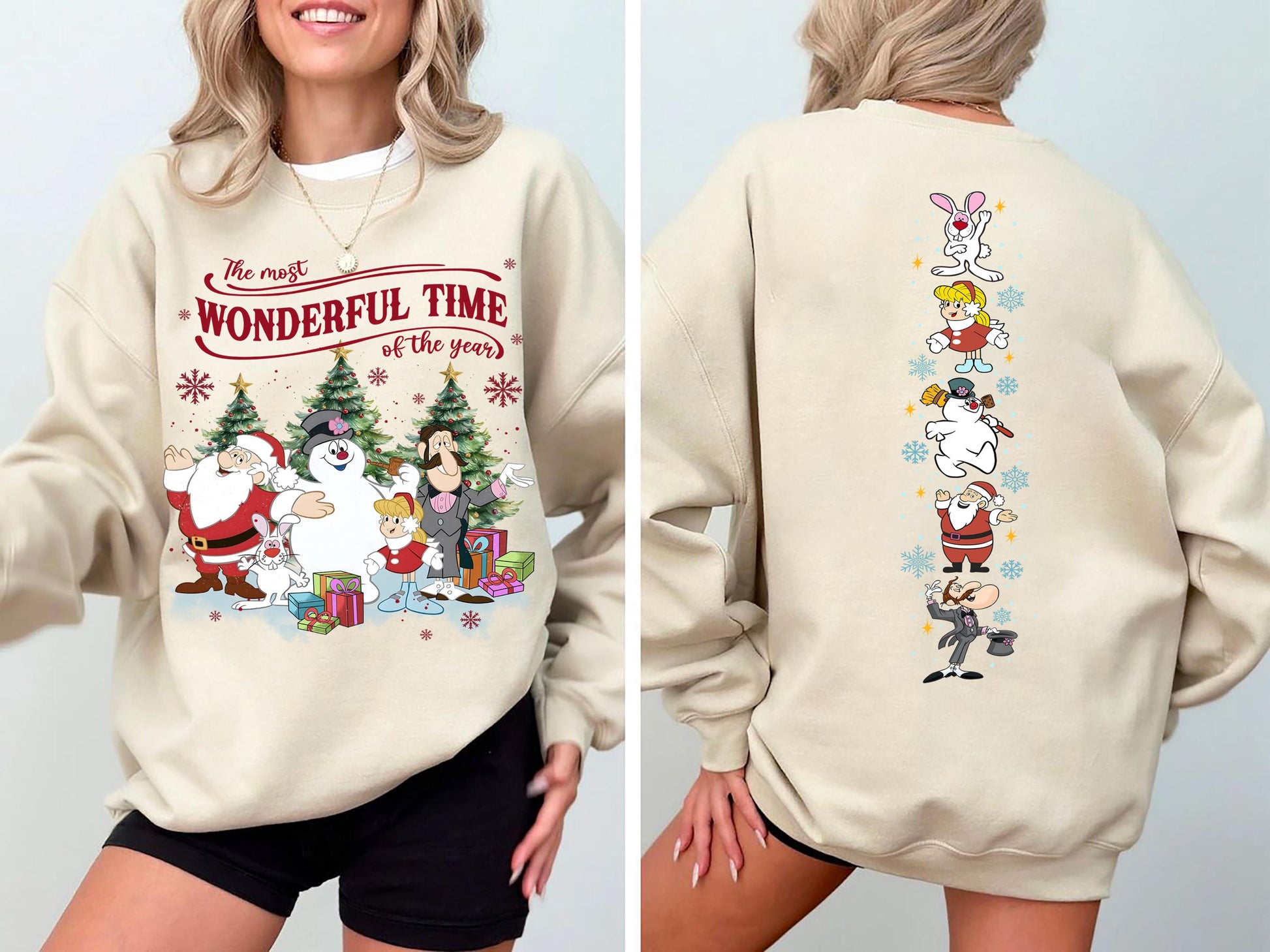 Retro Frosty the Snowman Sweatshirt Vintage Christmas Snowman Shirt Holiday Pullover