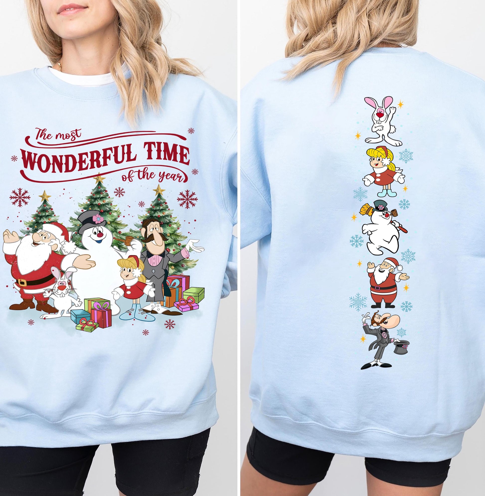 Retro Frosty the Snowman Sweatshirt Vintage Christmas Snowman Shirt Holiday Pullover