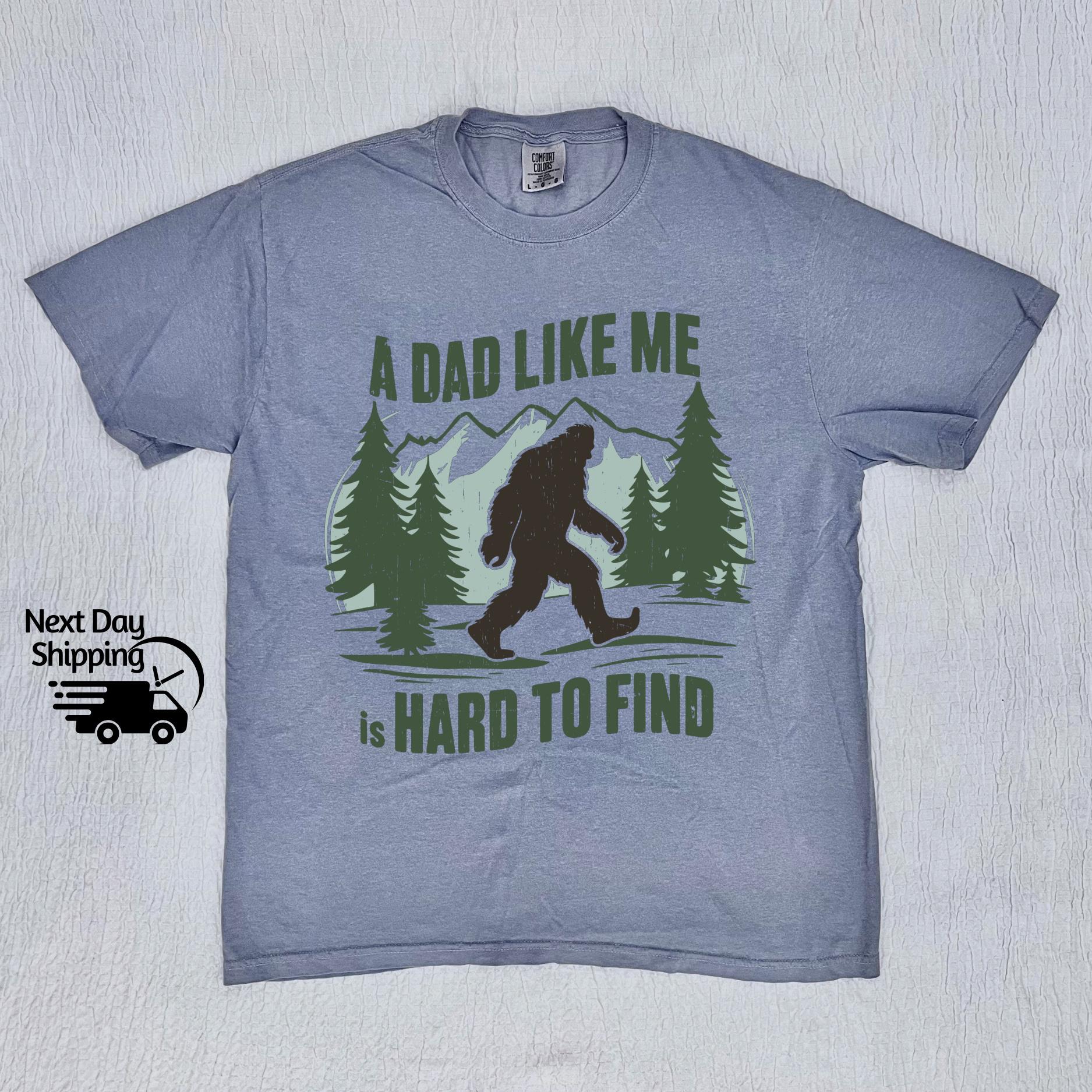 Retro Bigfoot Dad Graphic T-Shirt - Funny Dad Humor Tee