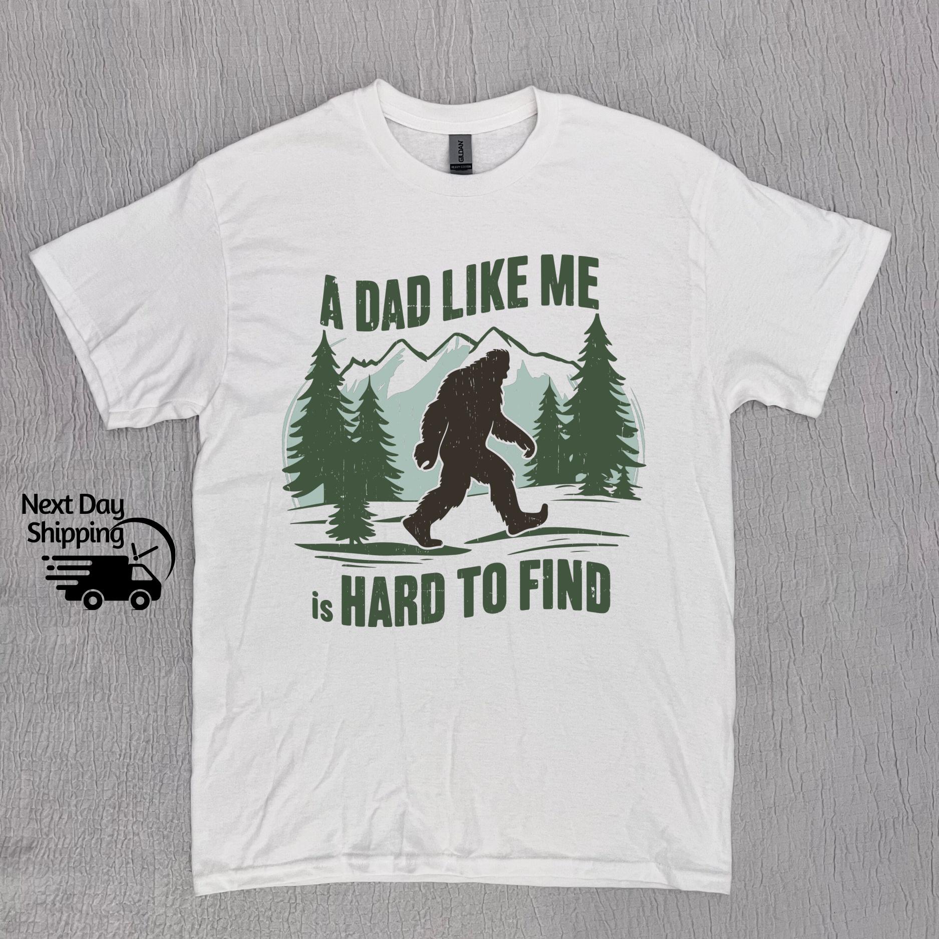Retro Bigfoot Dad Graphic T-Shirt - Funny Dad Humor Tee