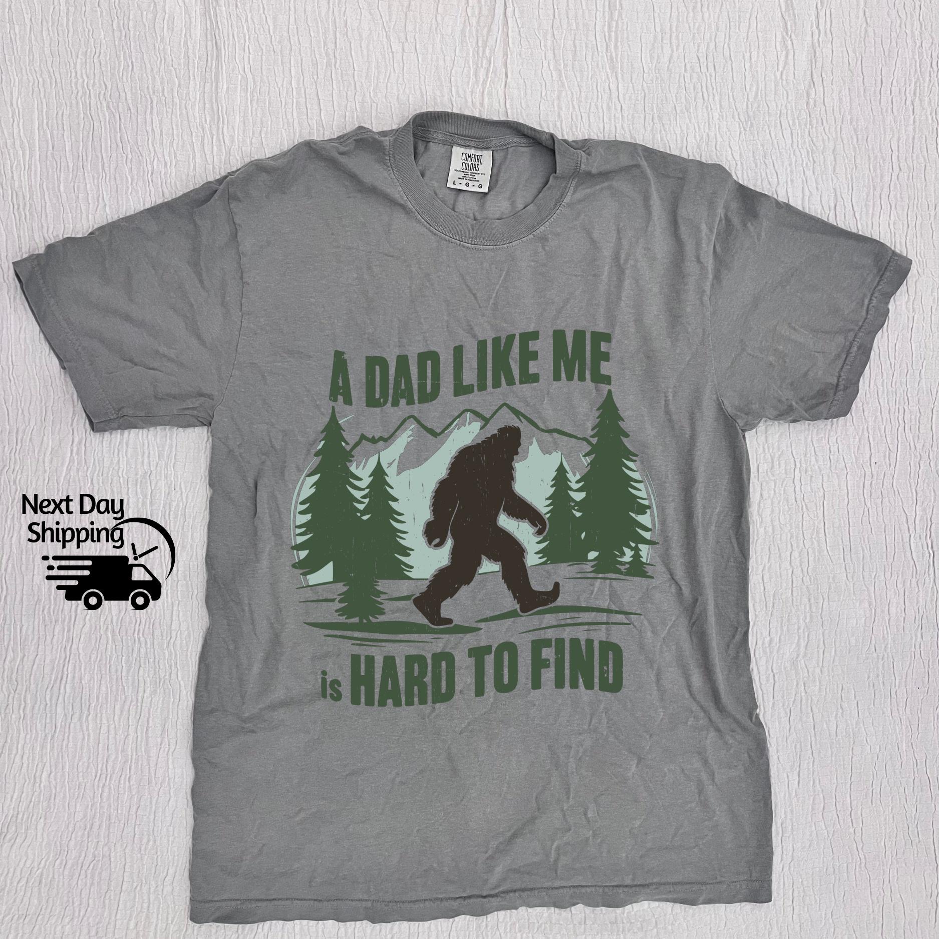 Retro Bigfoot Dad Graphic T-Shirt - Funny Dad Humor Tee