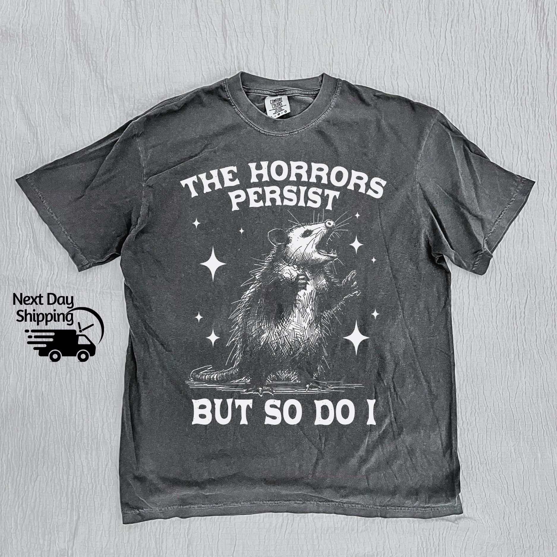 Retro Funny Possum Graphic T-Shirt - Vintage 90s Humor Tee
