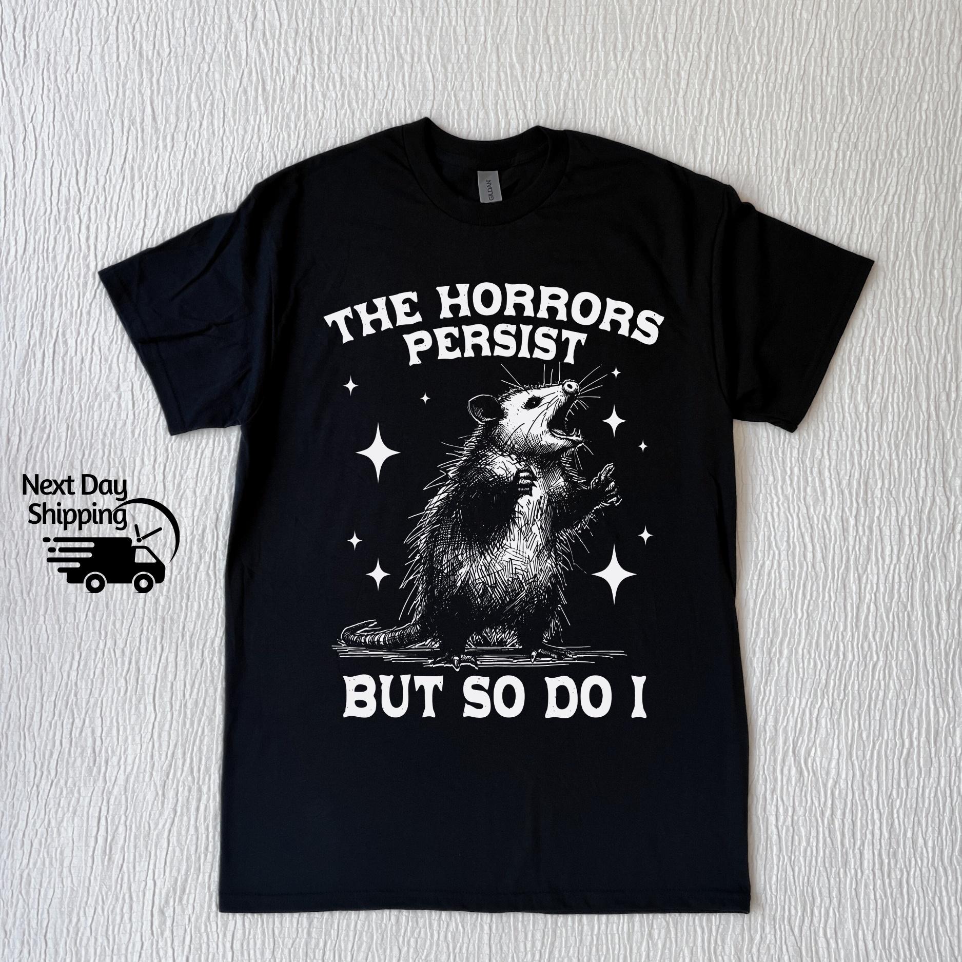 Retro Funny Possum Graphic T-Shirt - Vintage 90s Humor Tee