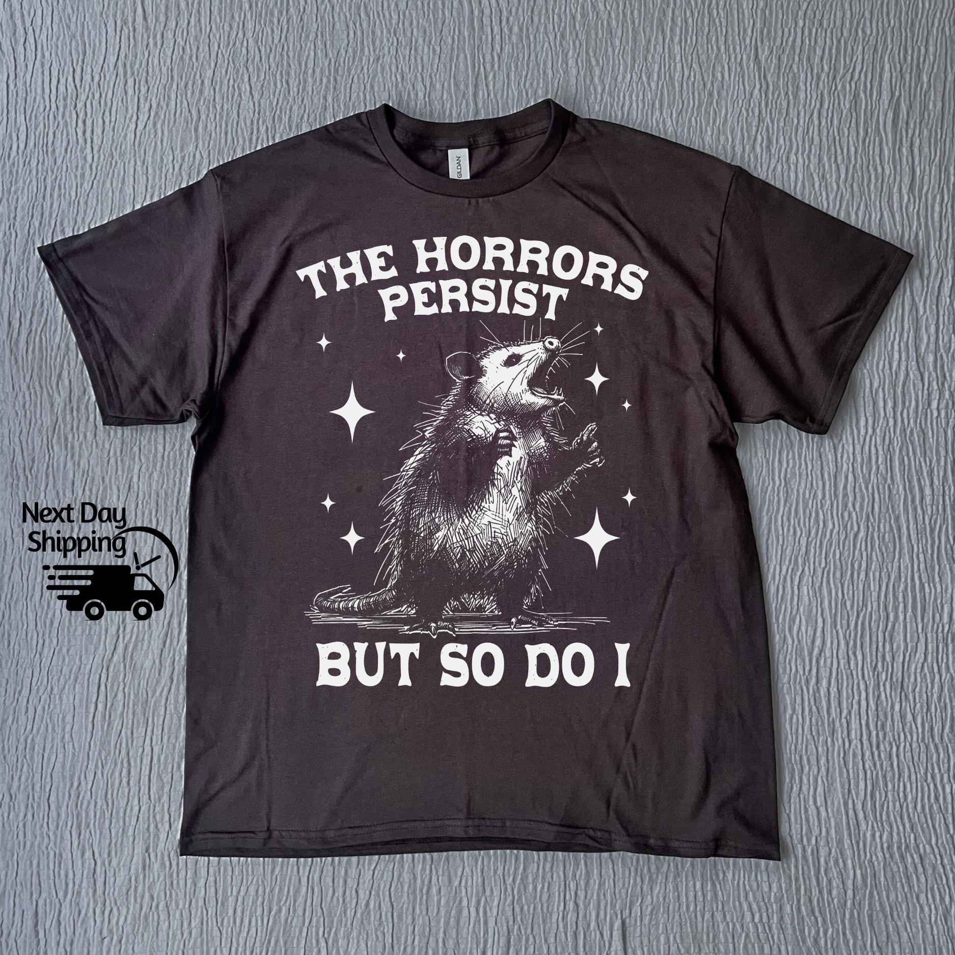 Retro Funny Possum Graphic T-Shirt - Vintage 90s Humor Tee