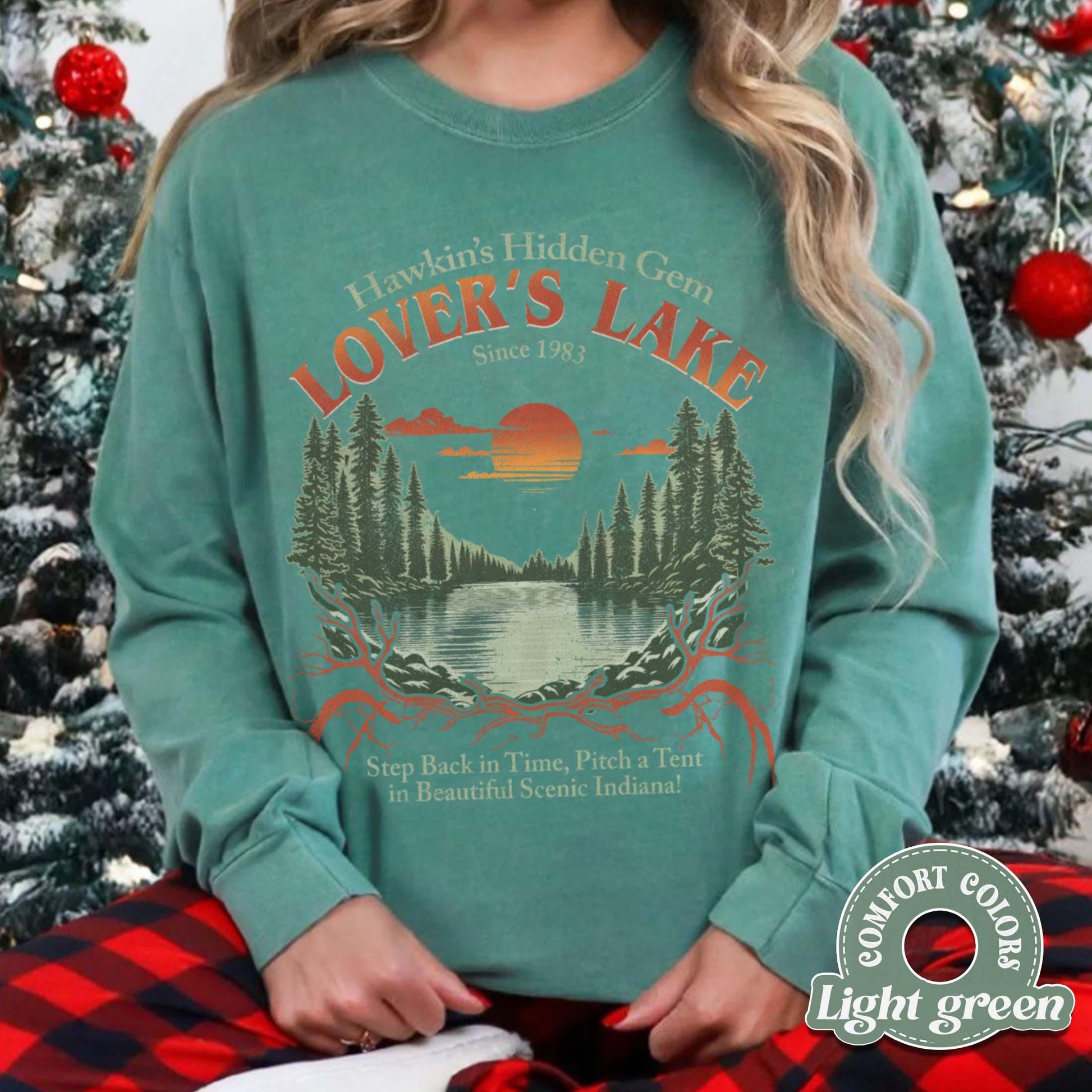 Retro Hawkins Sci-Fi Lover’s Lake Graphic T-Shirt - Vintage Alien Movie Style Tee