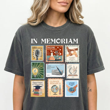 Retro In Memoriam Graphic Sweatshirt – Pro Democracy Anti-Fascism Message