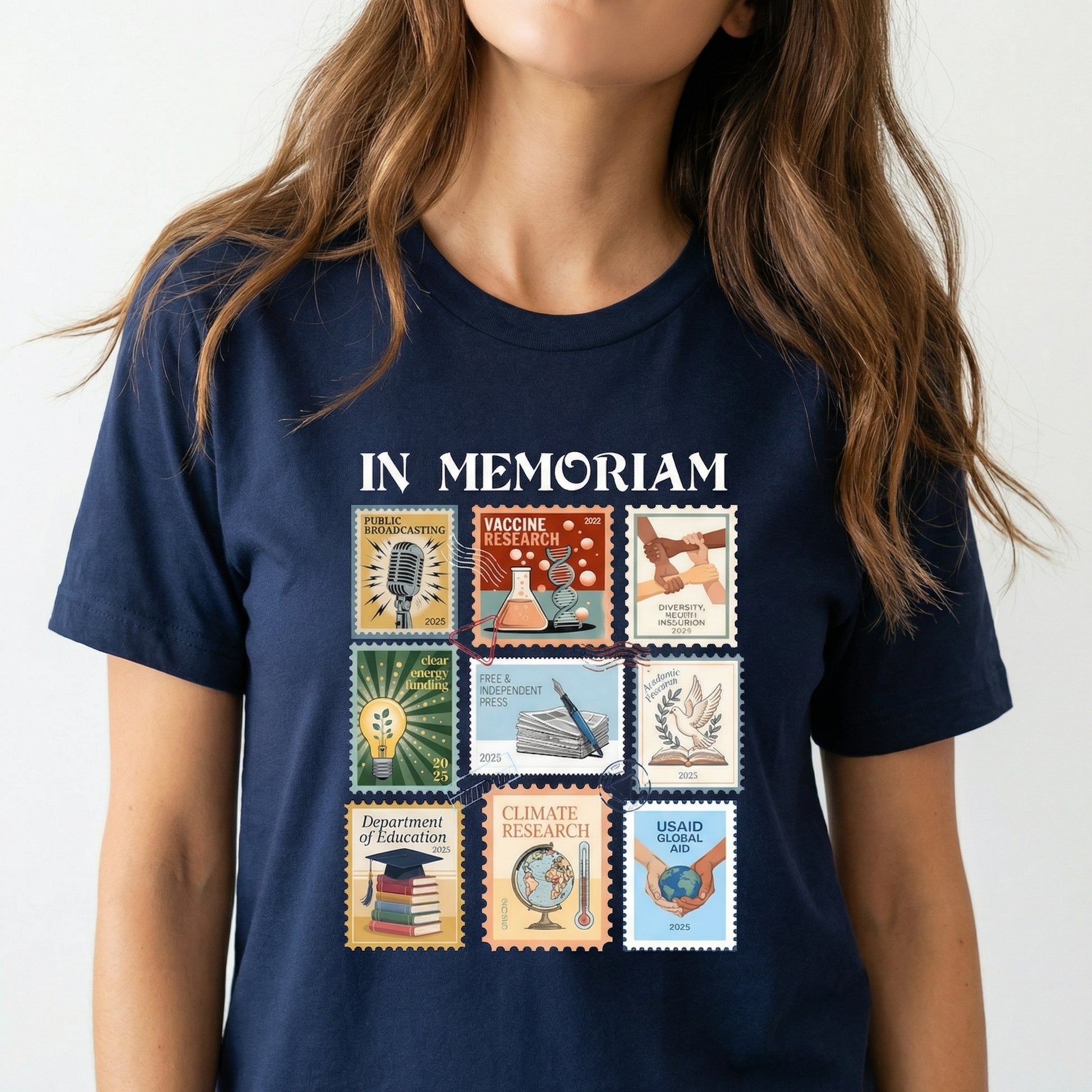 Retro In Memoriam Graphic Sweatshirt – Pro Democracy Anti-Fascism Message