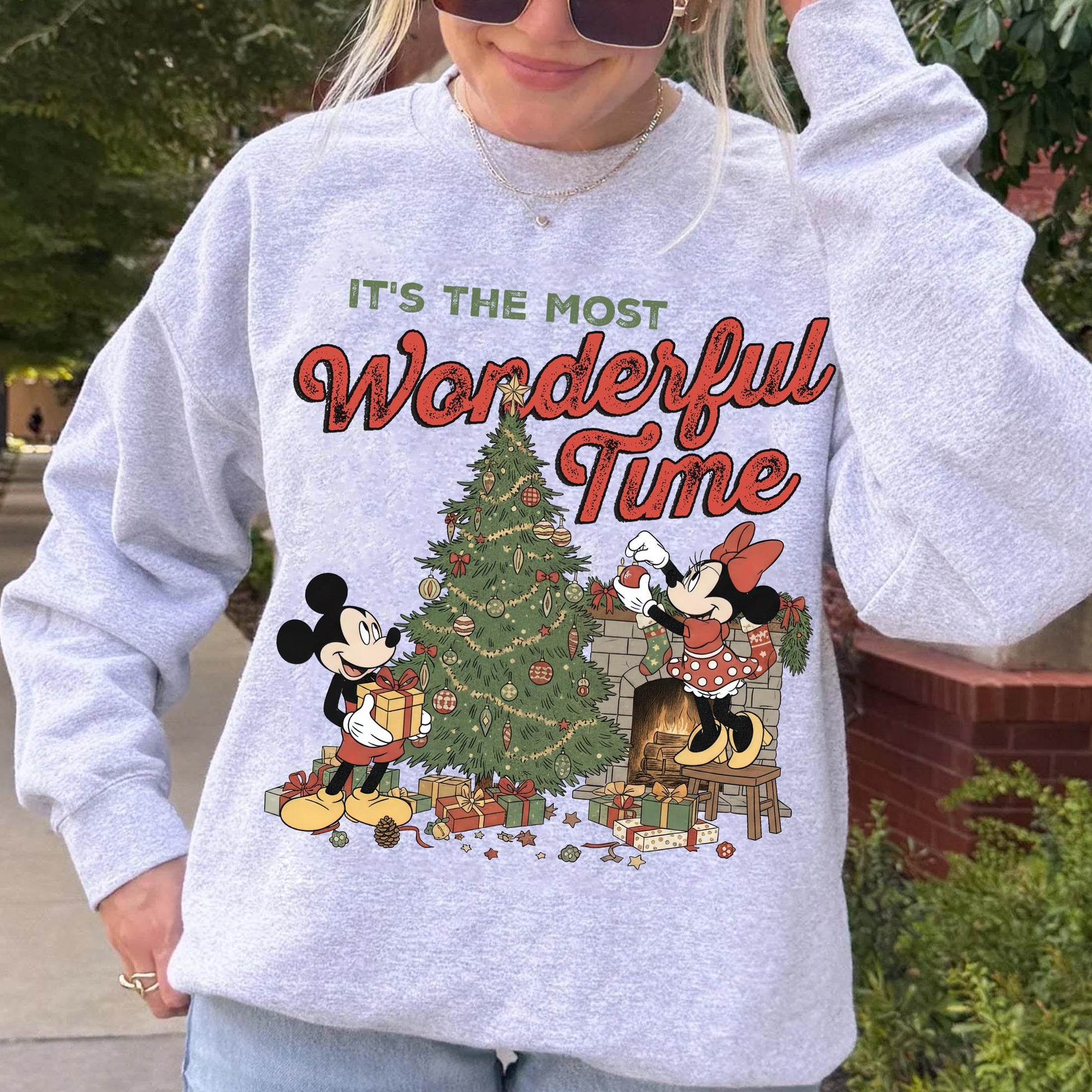 Retro It’s the Most Wonderful Time Christmas Shirt – Vintage Holiday Characters Tee for Family Christmas Trips