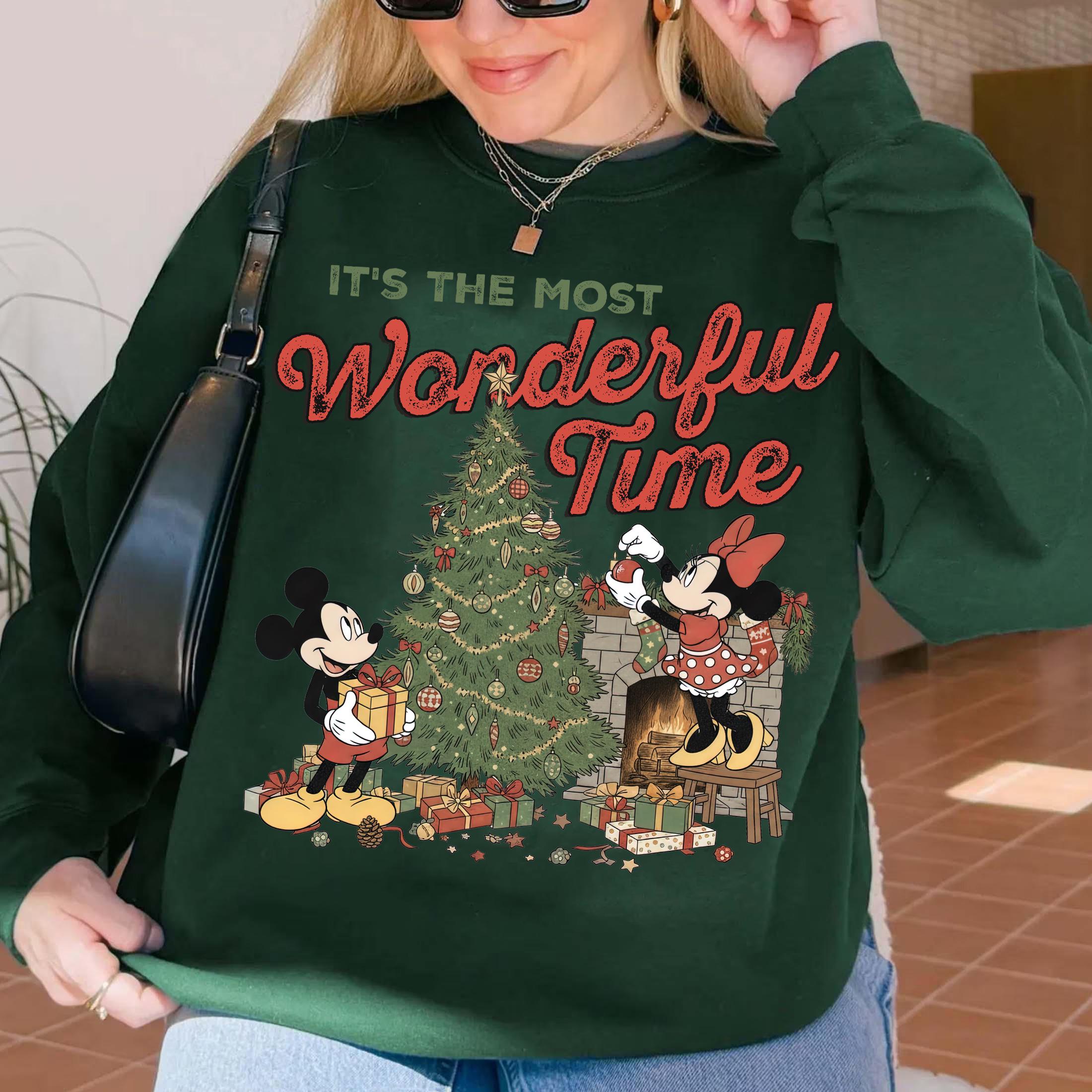 Retro It’s the Most Wonderful Time Christmas Shirt – Vintage Holiday Characters Tee for Family Christmas Trips