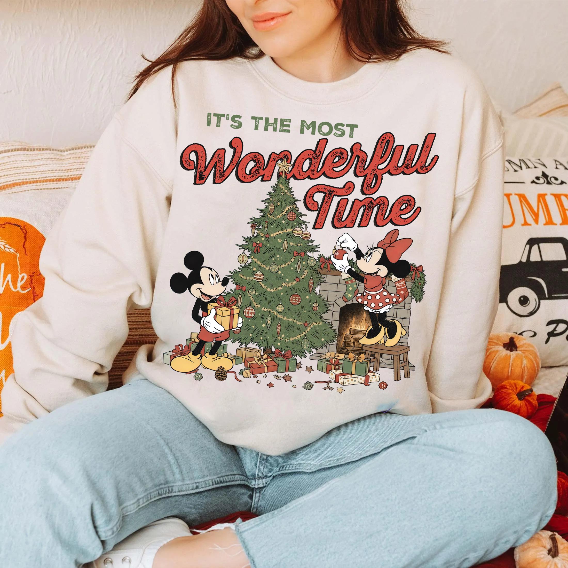 Retro It’s the Most Wonderful Time Christmas Shirt – Vintage Holiday Characters Tee for Family Christmas Trips