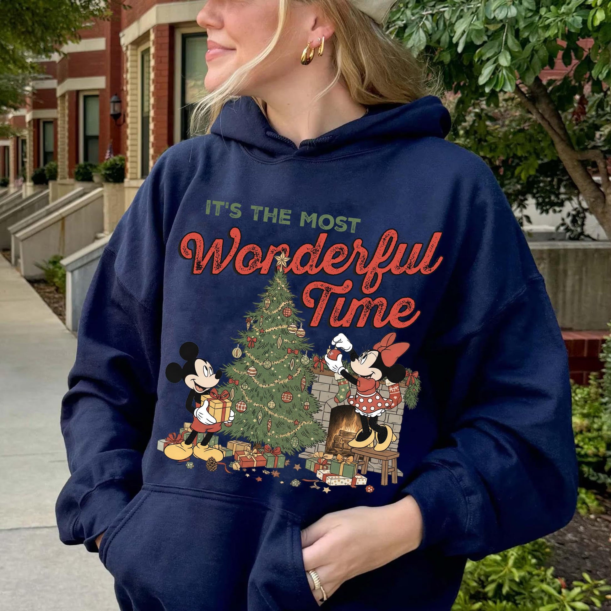 Retro It’s the Most Wonderful Time Christmas Shirt – Vintage Holiday Characters Tee for Family Christmas Trips