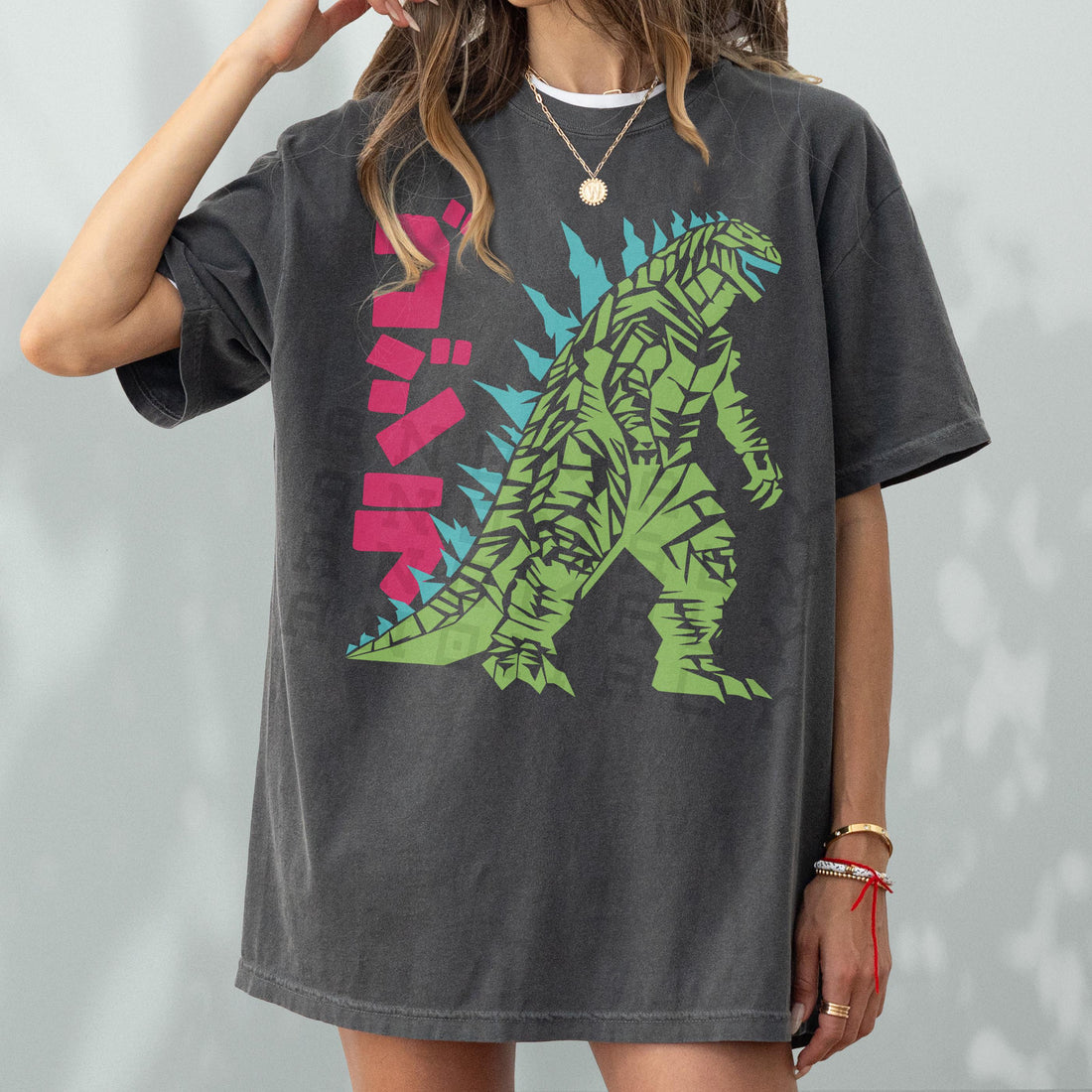 Retro Japanese Monster Movie T-Shirt – Vintage Anime Dinosaur Graphic Tee