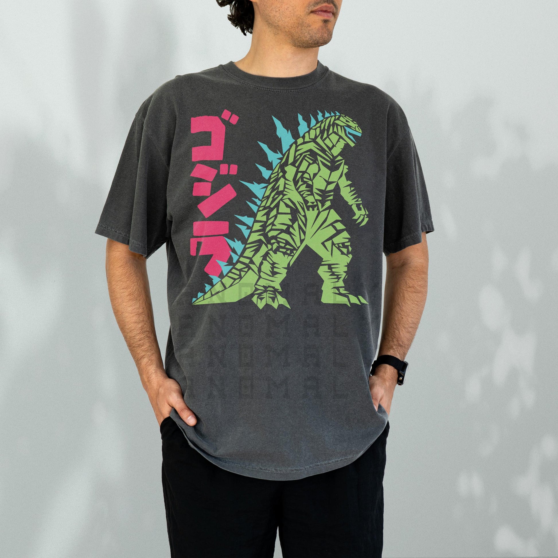 Retro Japanese Monster Movie T-Shirt – Vintage Anime Dinosaur Graphic Tee