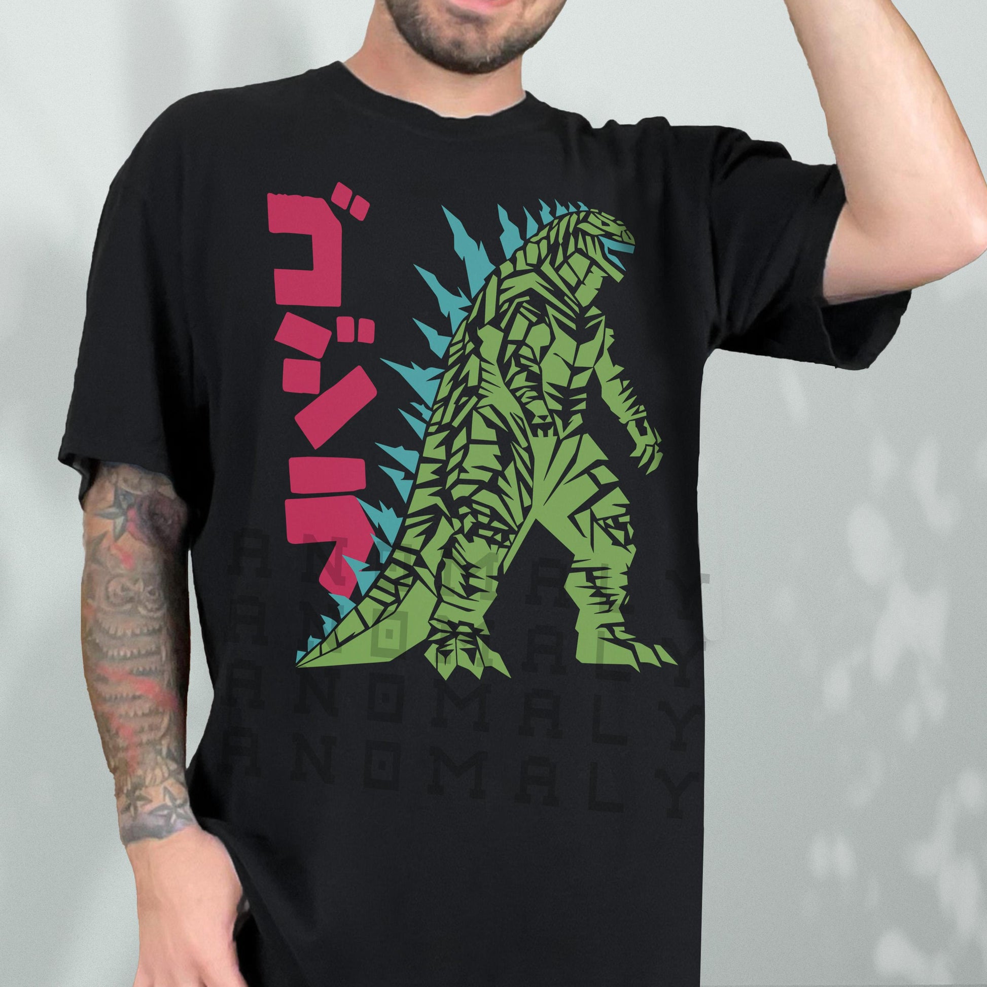 Retro Japanese Monster Movie T-Shirt – Vintage Anime Dinosaur Graphic Tee