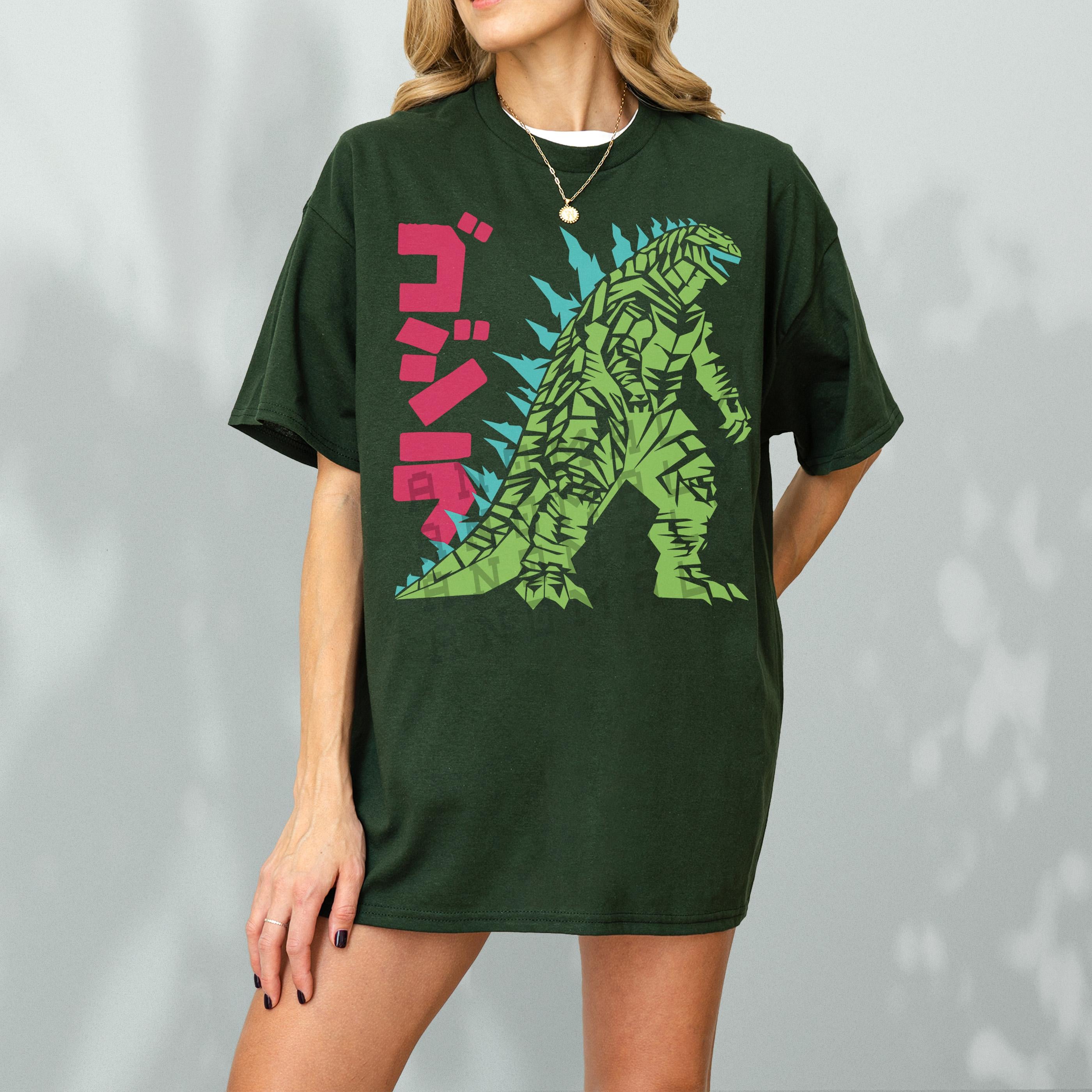 Retro Japanese Monster Movie T-Shirt – Vintage Anime Dinosaur Graphic Tee