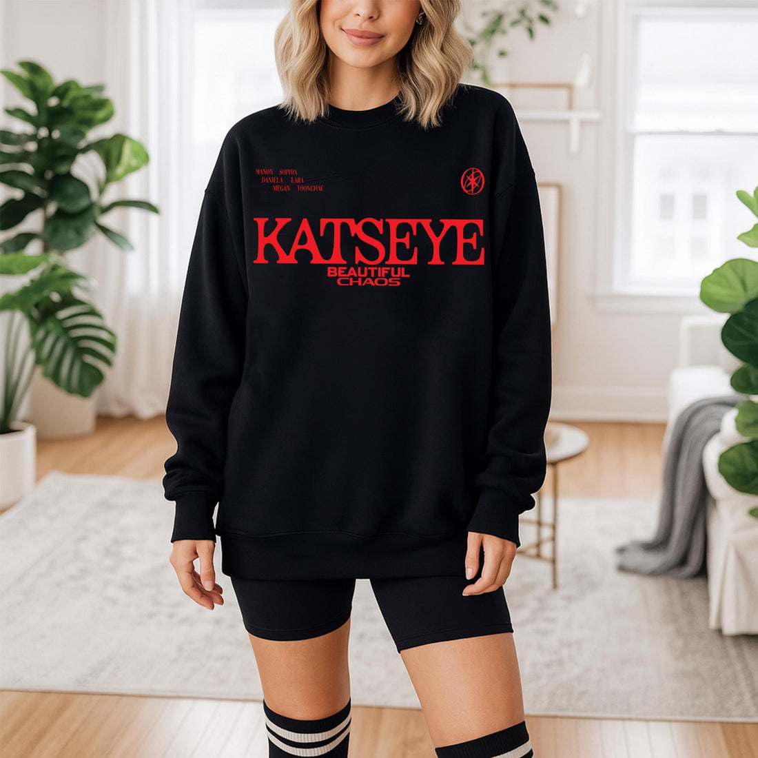 Retro Katseye Beautiful Chaos Tracklist Hoodie – K-Pop Inspired Shirt & Tee