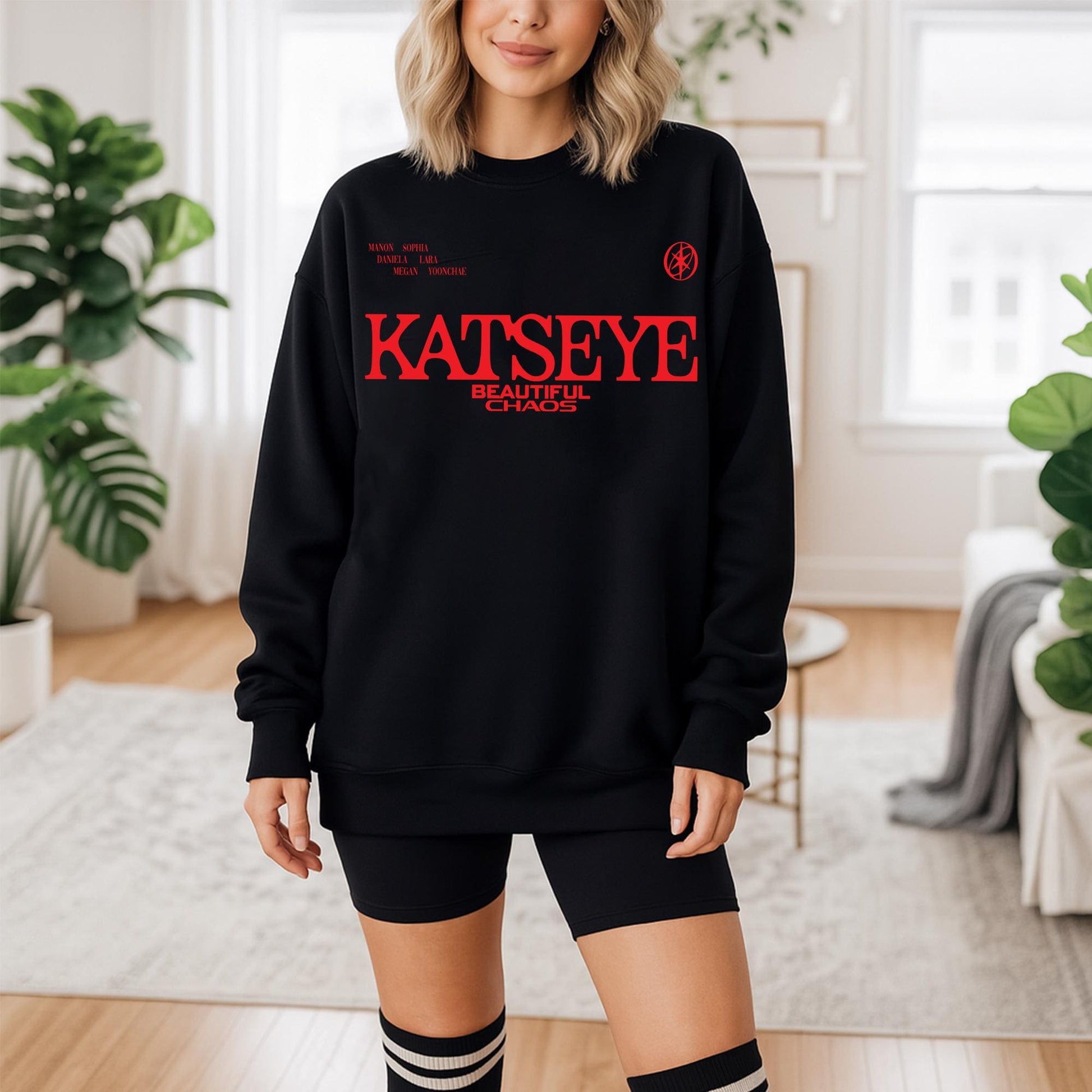 Retro Katseye Beautiful Chaos Tracklist Hoodie – K-Pop Inspired Shirt & Tee