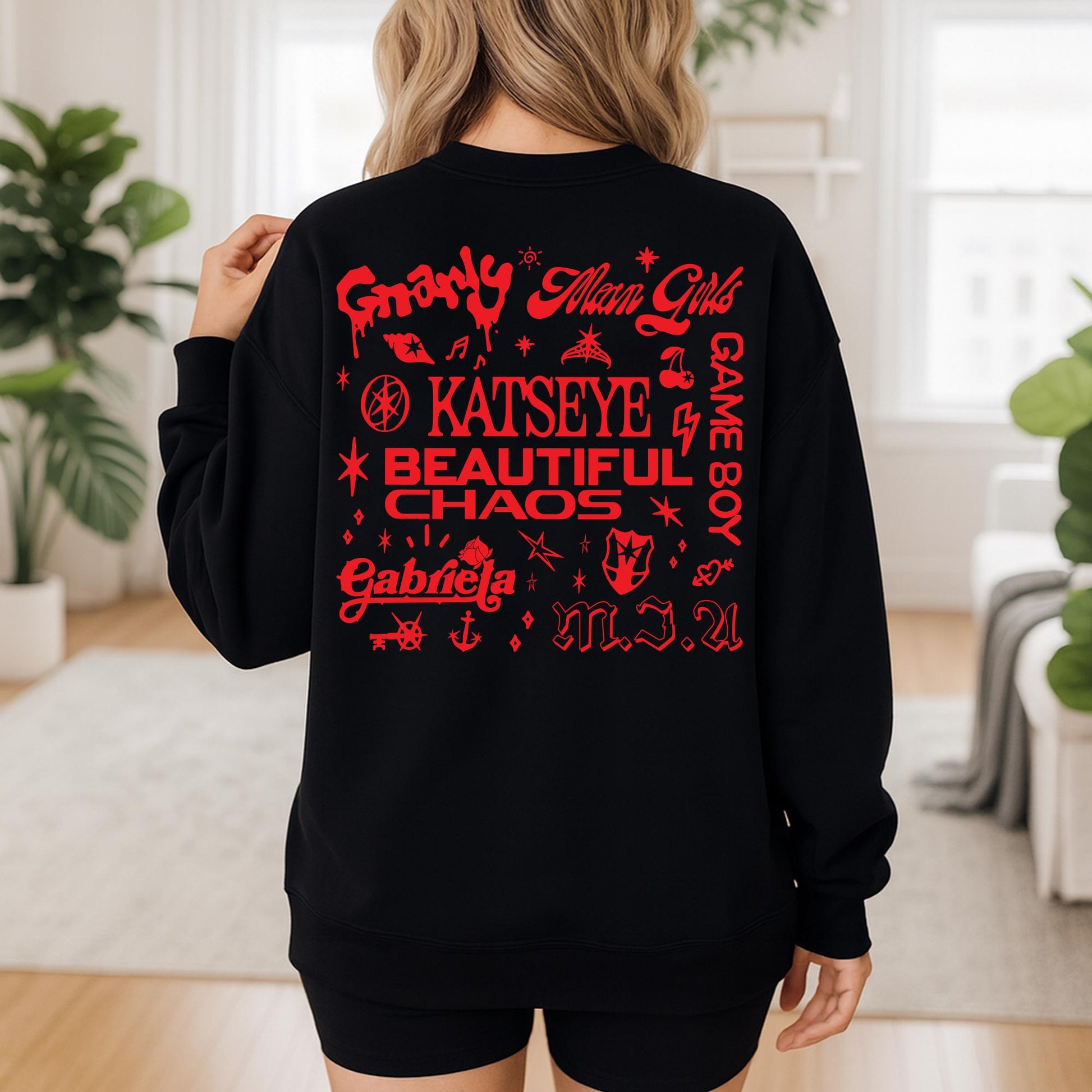 Retro Katseye Beautiful Chaos Tracklist Hoodie – K-Pop Inspired Shirt & Tee