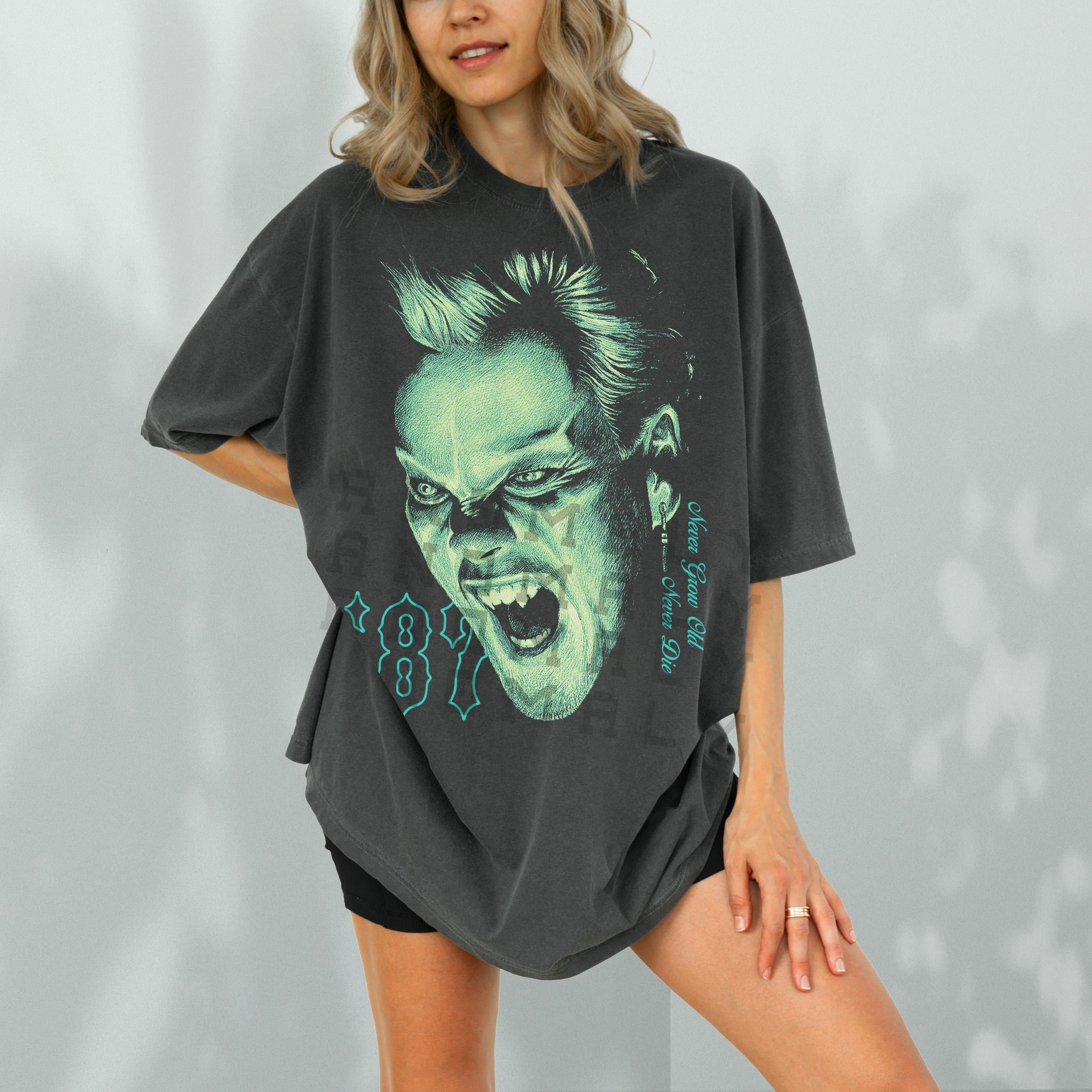 Retro Lost Vampire Movie Graphic Tee – Comfort Colors 80s Horror T-Shirt