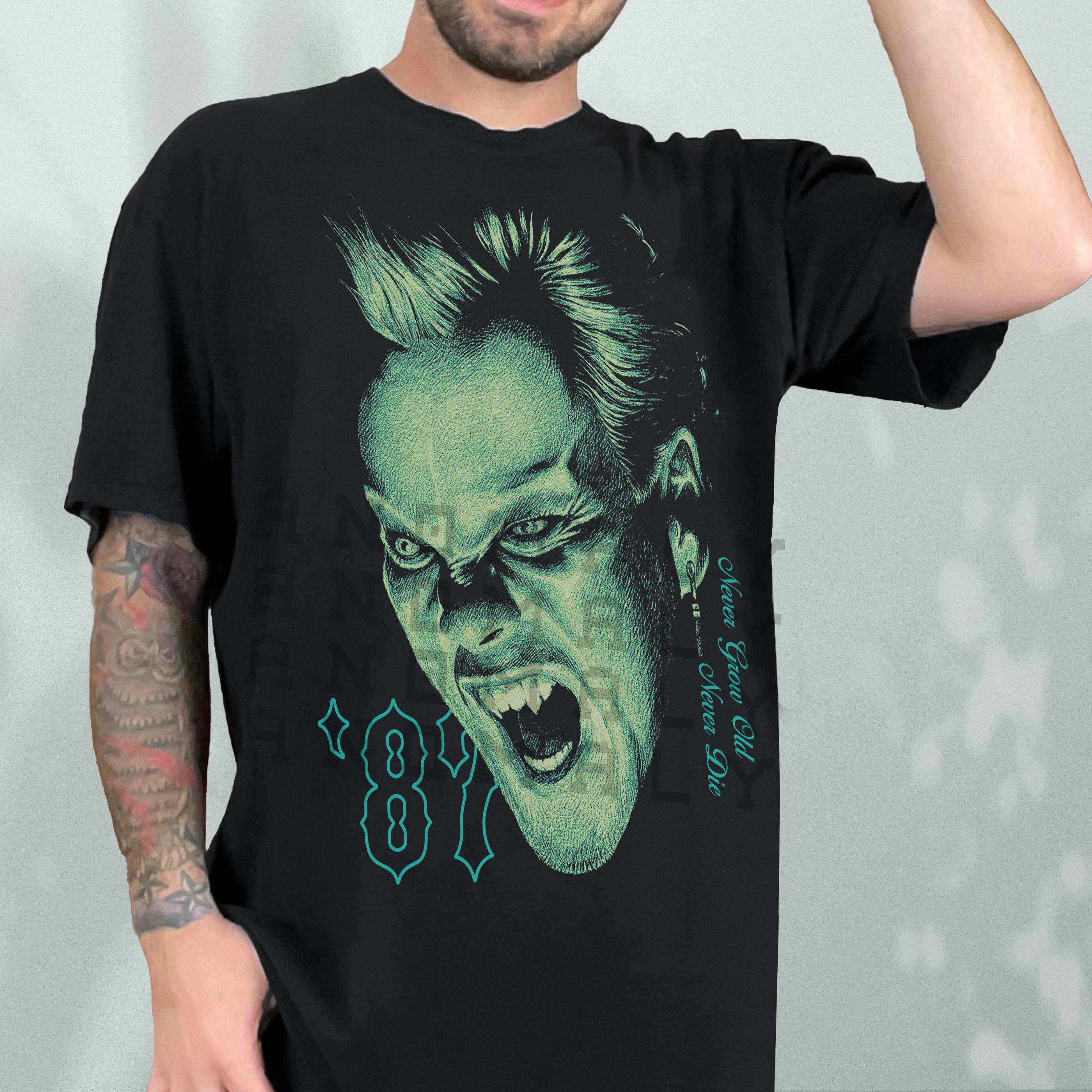 Retro Lost Vampire Movie Graphic Tee – Comfort Colors 80s Horror T-Shirt
