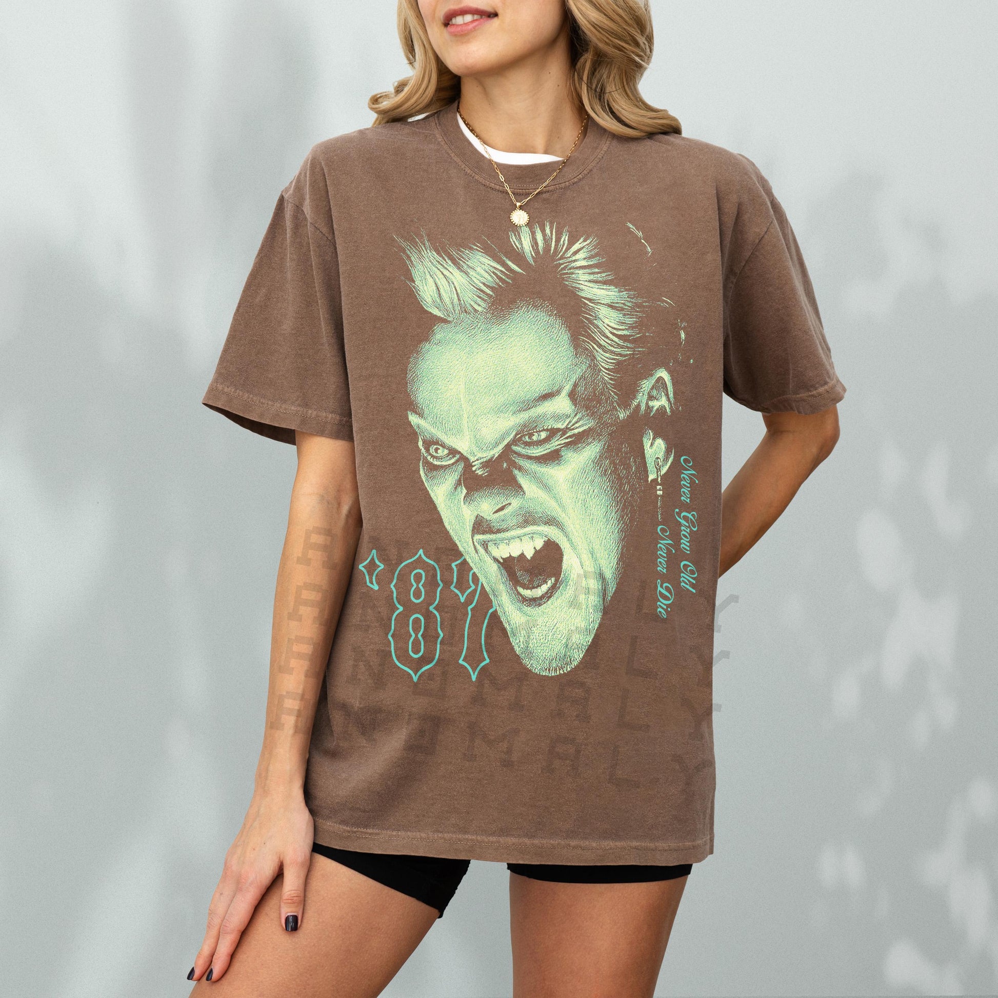 Retro Lost Vampire Movie Graphic Tee – Comfort Colors 80s Horror T-Shirt