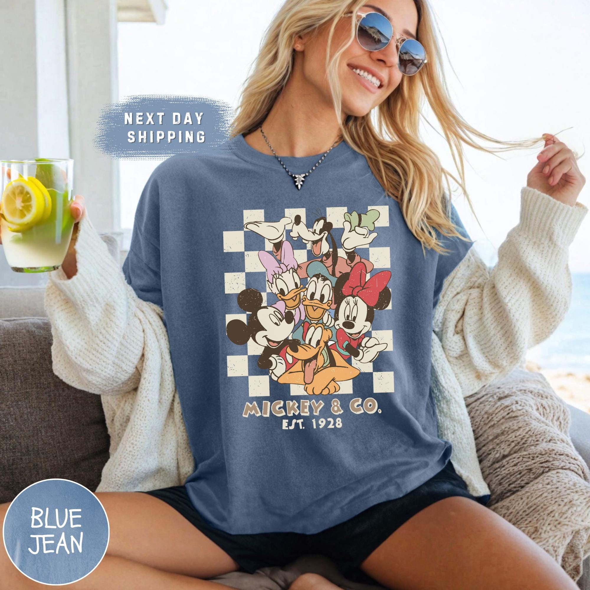 Retro Mickey & Co 1928 Shirt – Disneyland Disneyworld Mickey and Friends Family Tee
