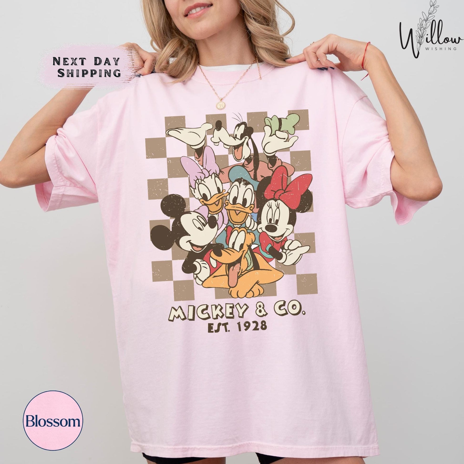 Retro Mickey & Co 1928 Shirt – Disneyland Disneyworld Mickey and Friends Family Tee